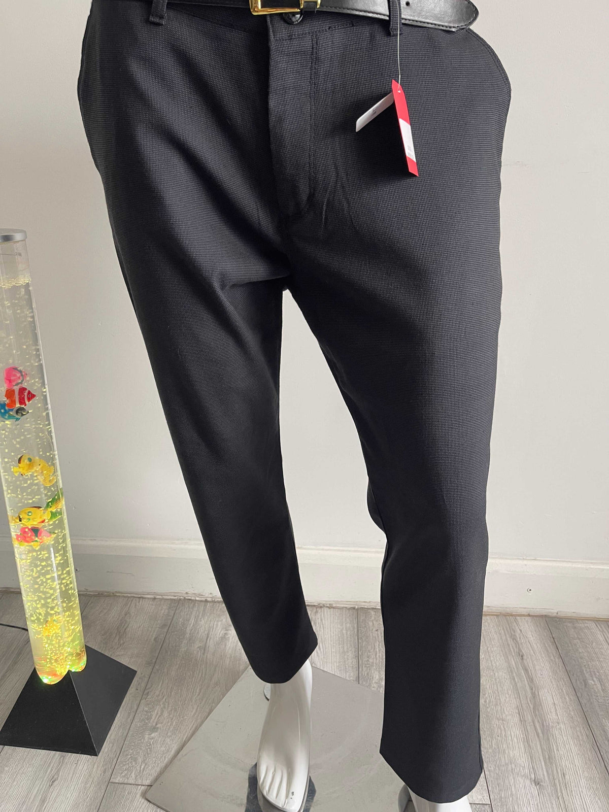 Dividers Men's Smart Trousers Black W36 L29
