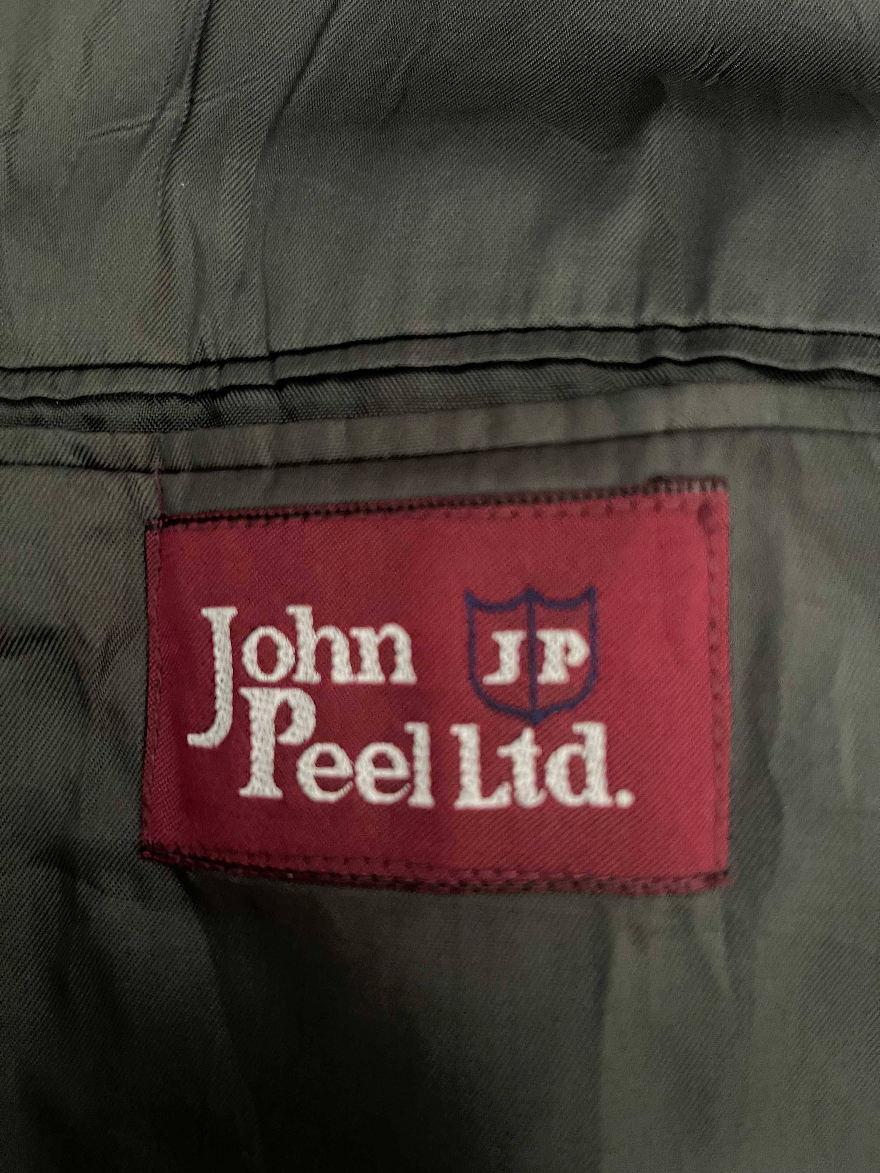 John Peel Ltd Vintage Herringbone Tweed Blazer Grey 46L XXL Mens Jacket