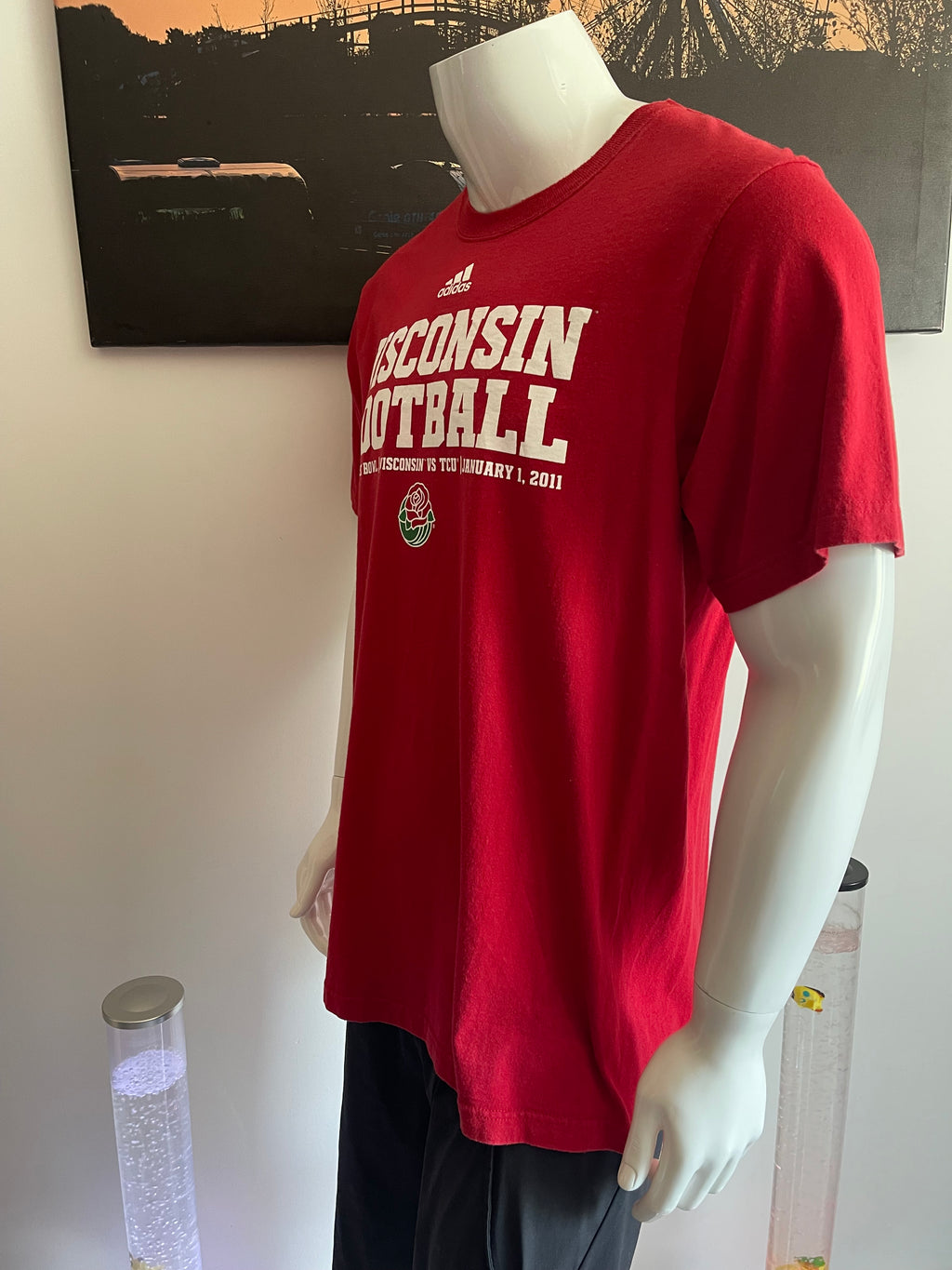Adidas Wisconsin Football T-Shirt XL