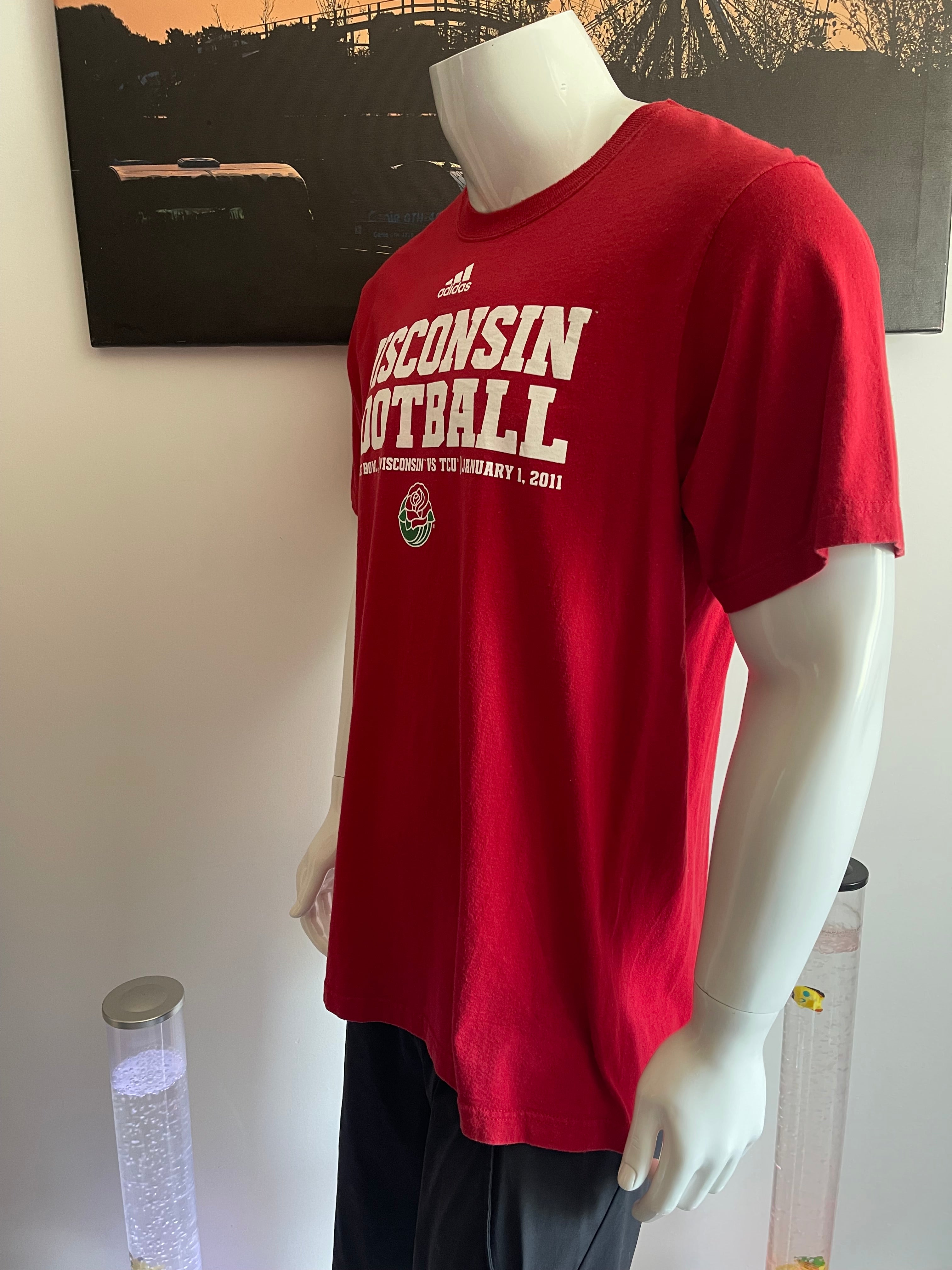 Adidas Wisconsin Football T-Shirt XL