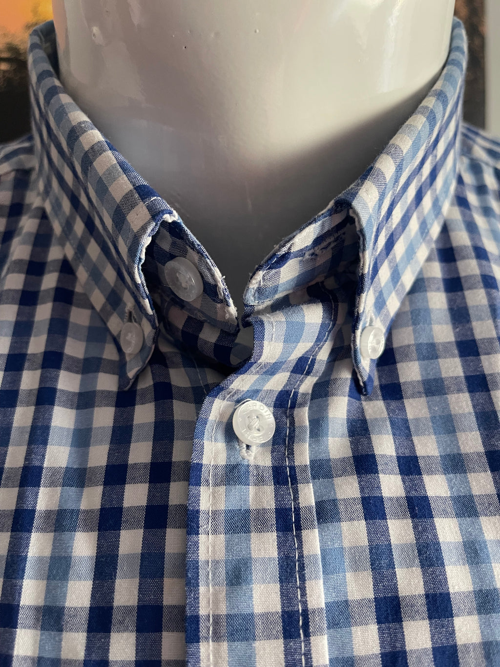 Pierre Cardin Men's Short Sleeve Check Shirt XXL