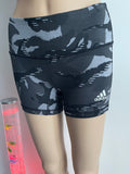 Adidas Women's Training Shorts Grey Camo Size S
