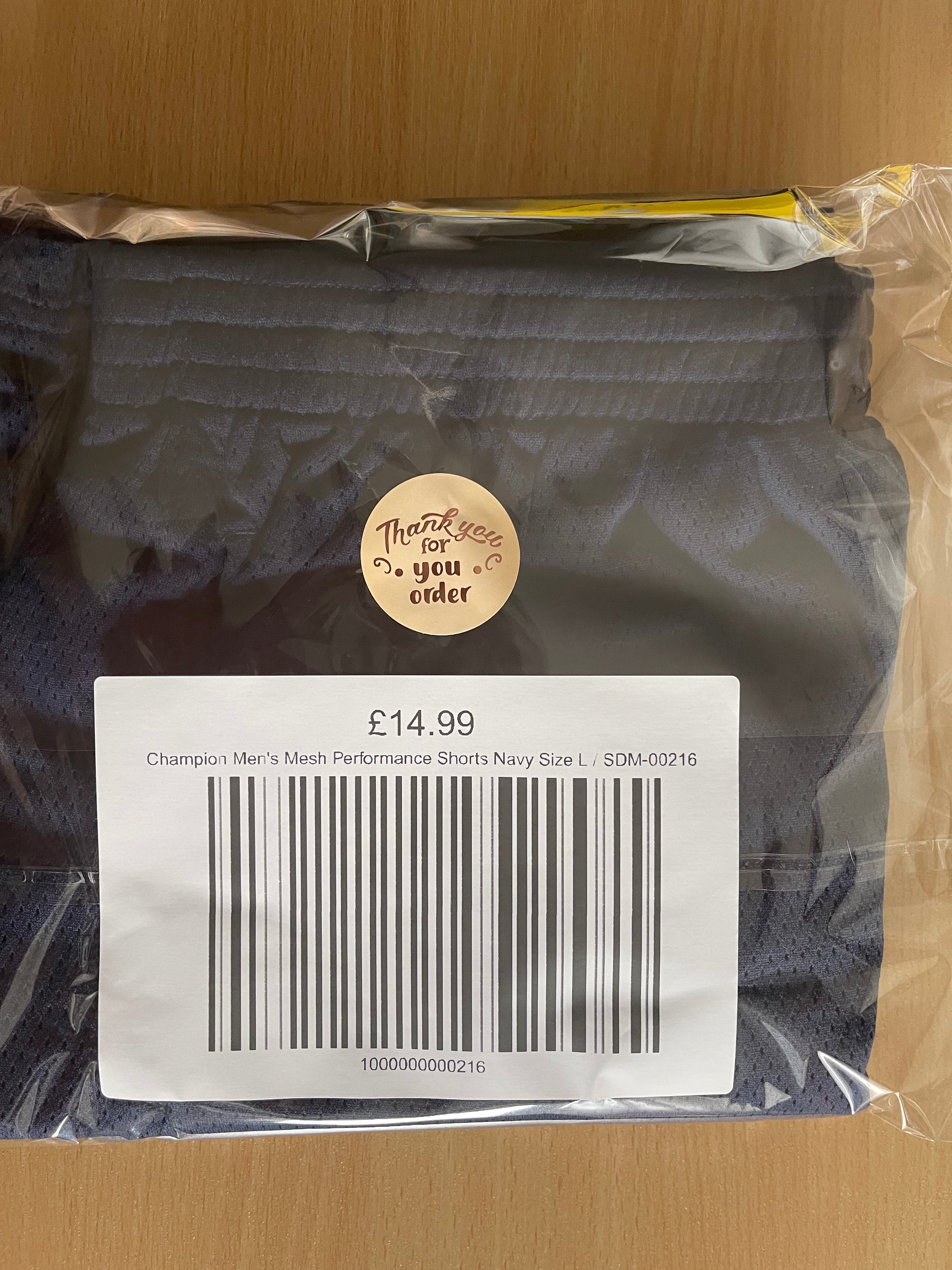 Champion Men's Mesh Performance Shorts Navy Size L