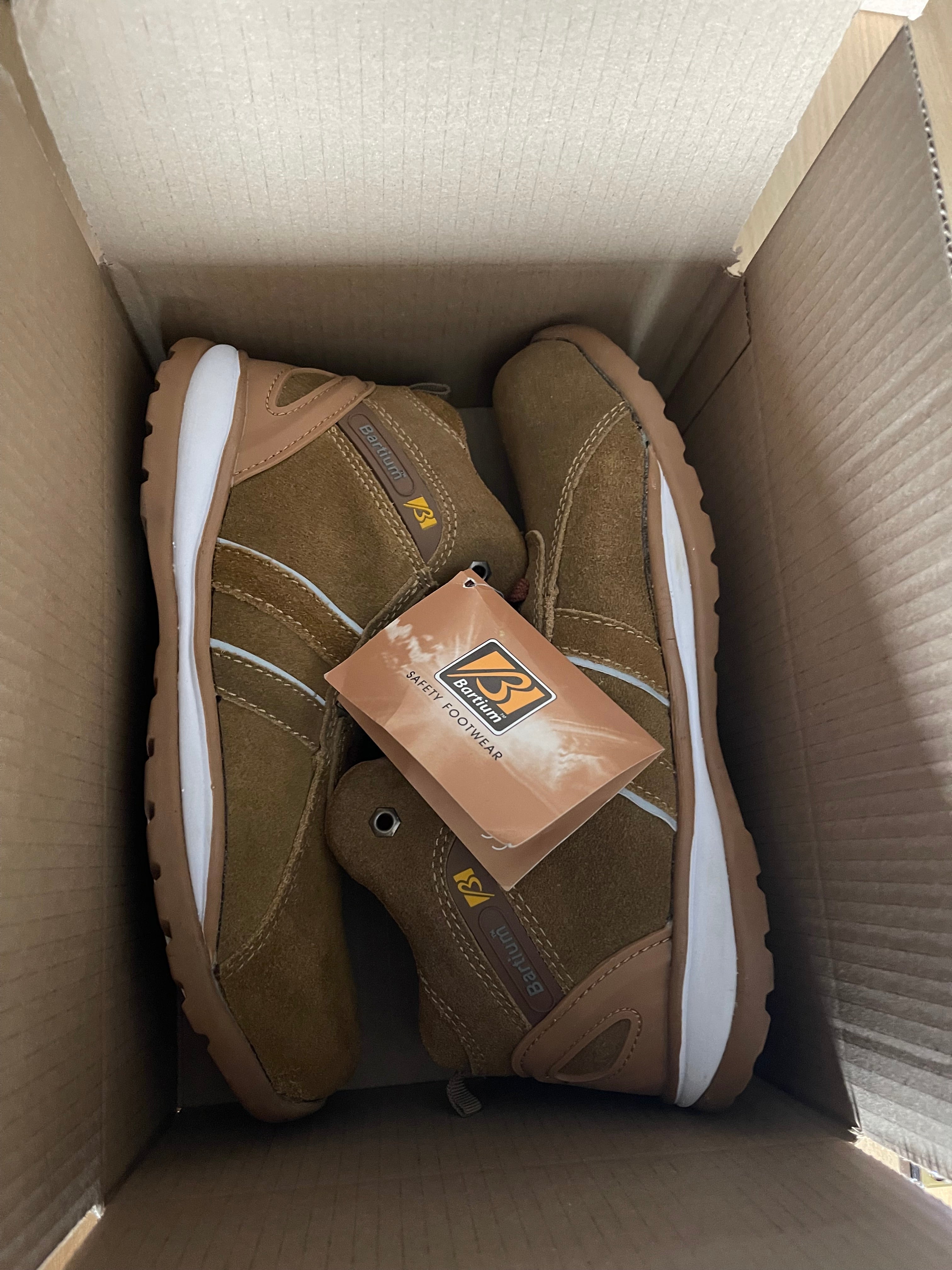 Bantium Safety Work Shoes Brown UK 9 EU 43 New