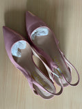 Pink Patent Slingback Heels Size 7 Narrow – New