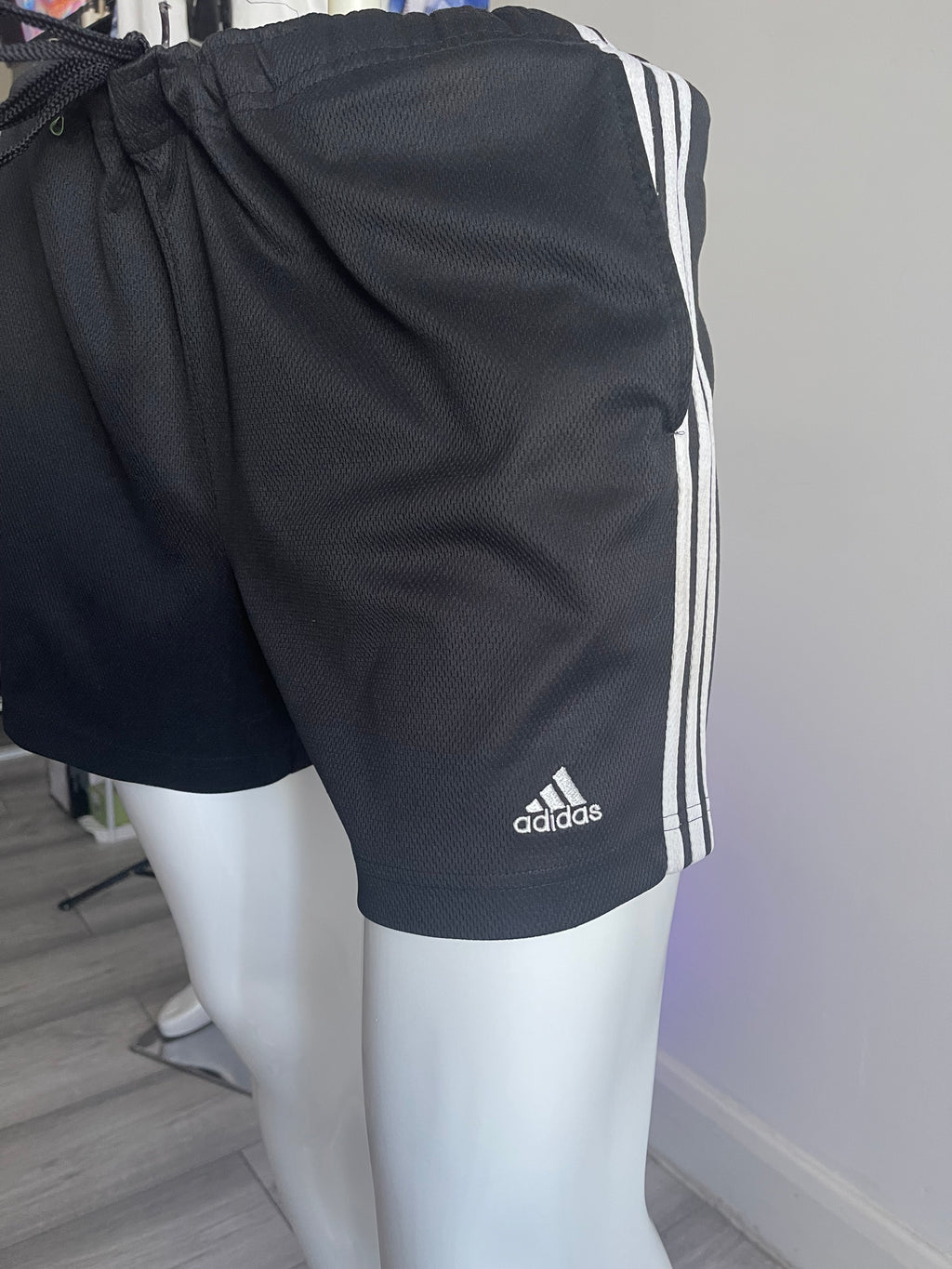 Adidas Men’s Black Sports Shorts With Pockets – Size M