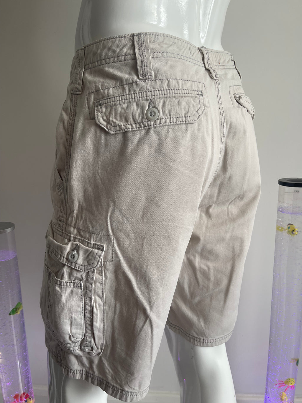 Lee Dungarees Men’s Cargo Shorts W34 Beige