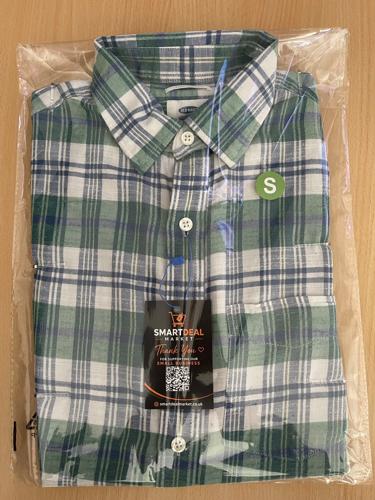 Old Navy Men’s Plaid Shirt Size S Slim Fit