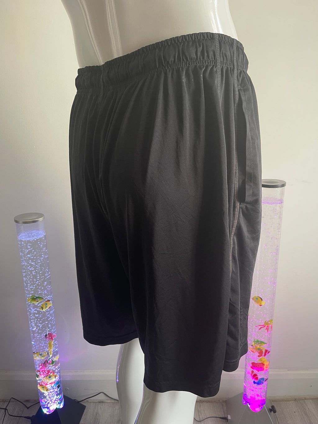 Nike Men's Black Sports Shorts with Pockets – Size L