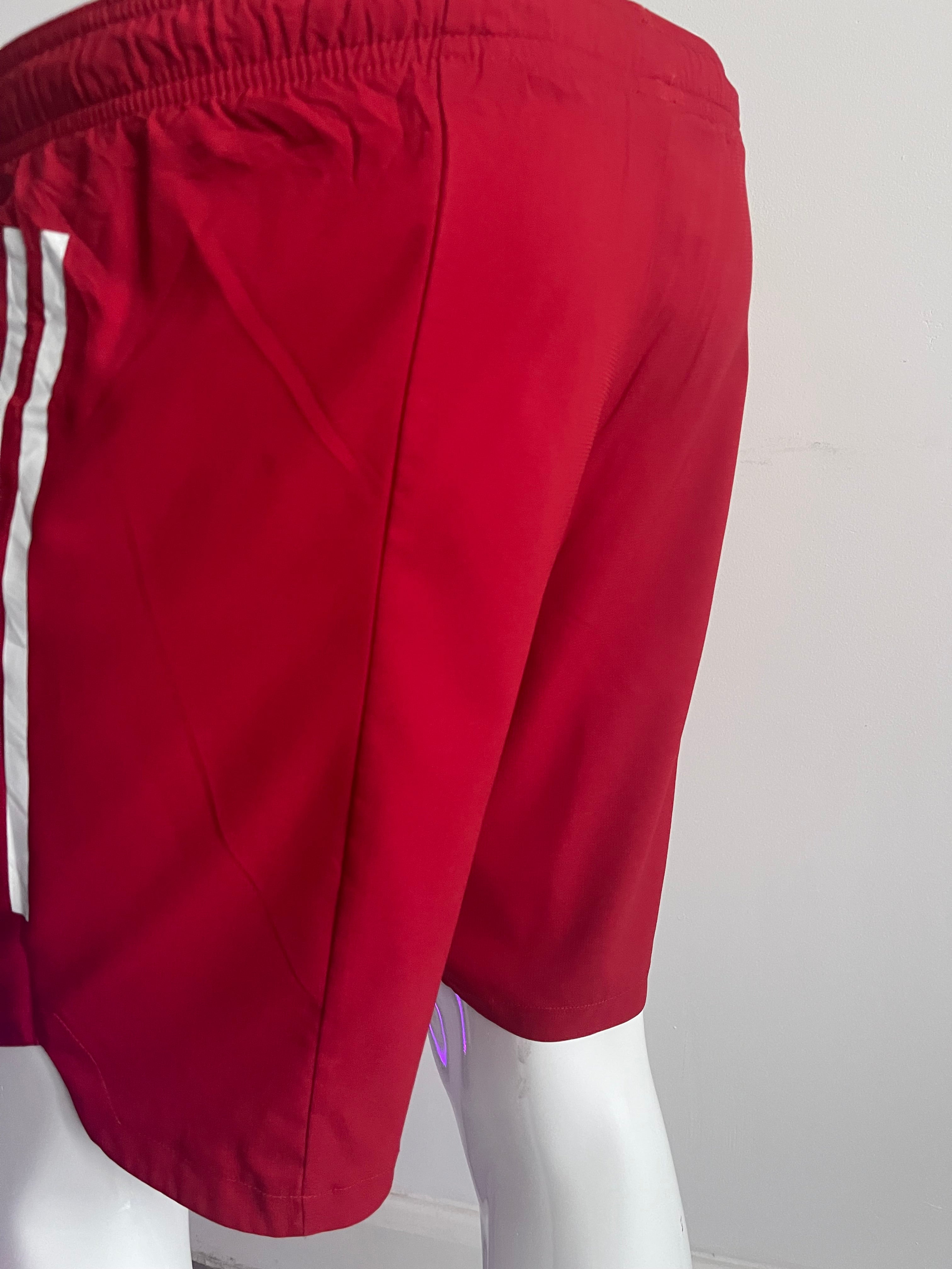 Adidas Men’s Red Sports Shorts – Size M