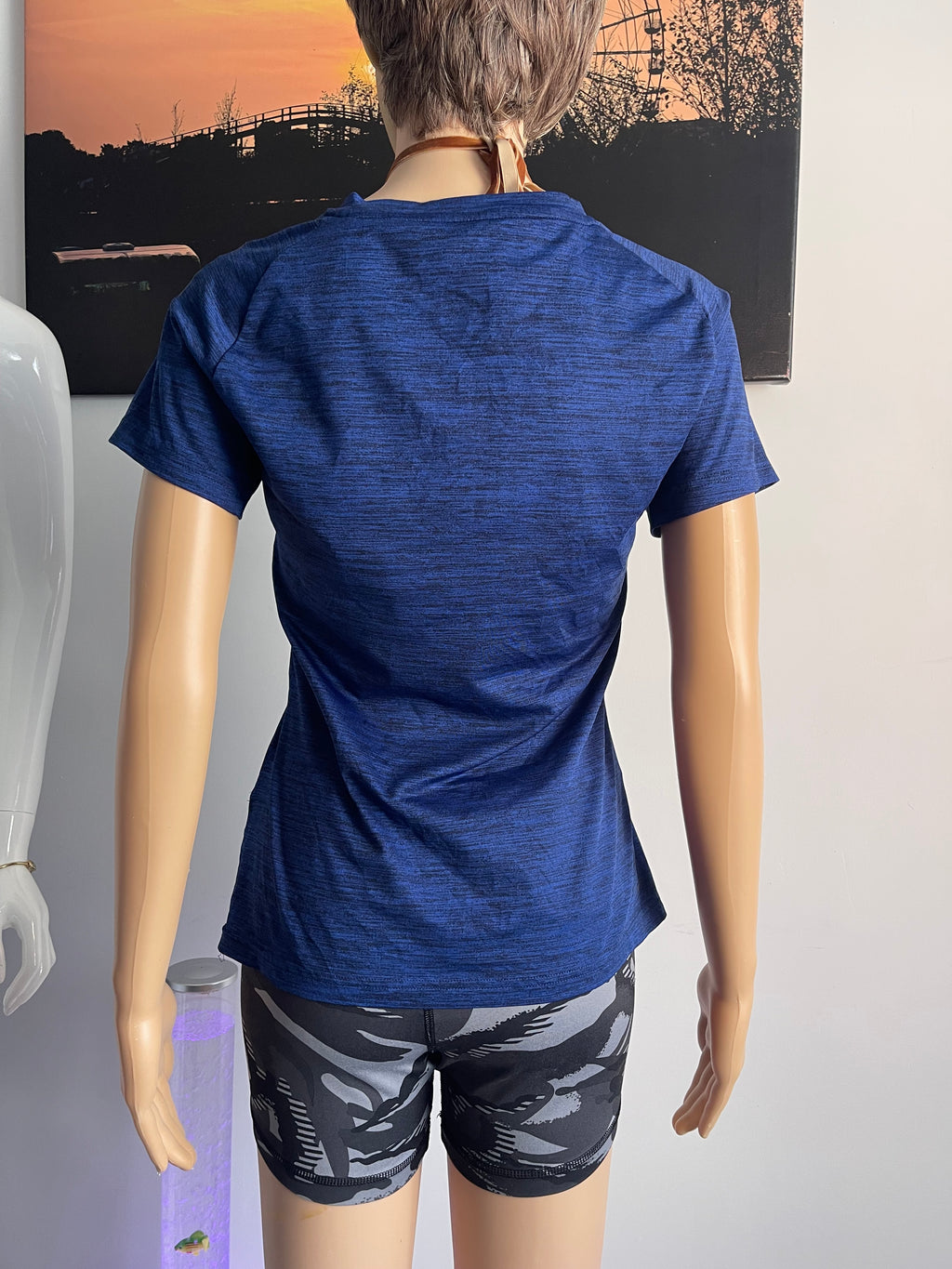 Adidas Climalite Women's Training T-Shirt Blue Size S