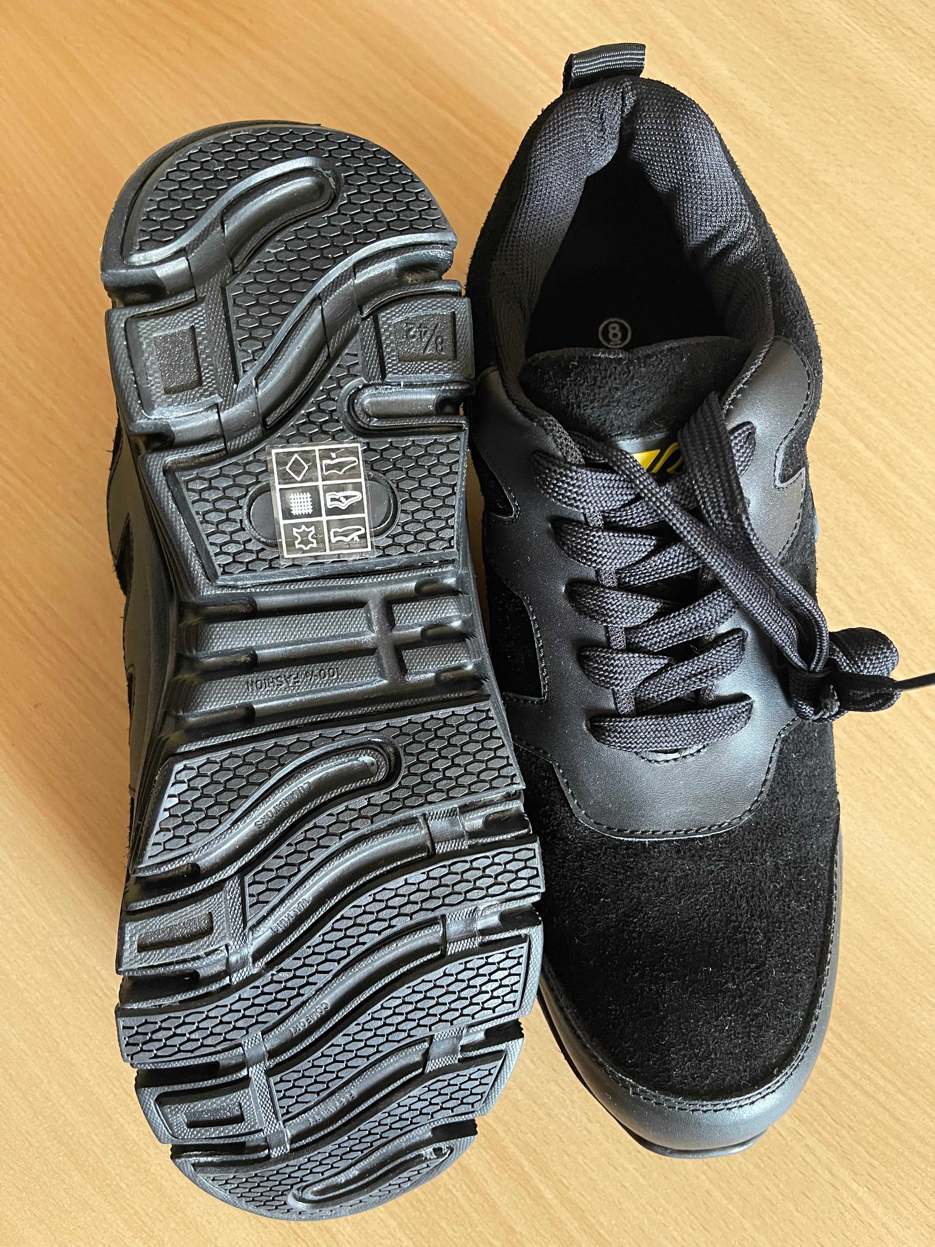 Barfuni Men’s Black Work Shoes – Size UK 8 – New with Tags
