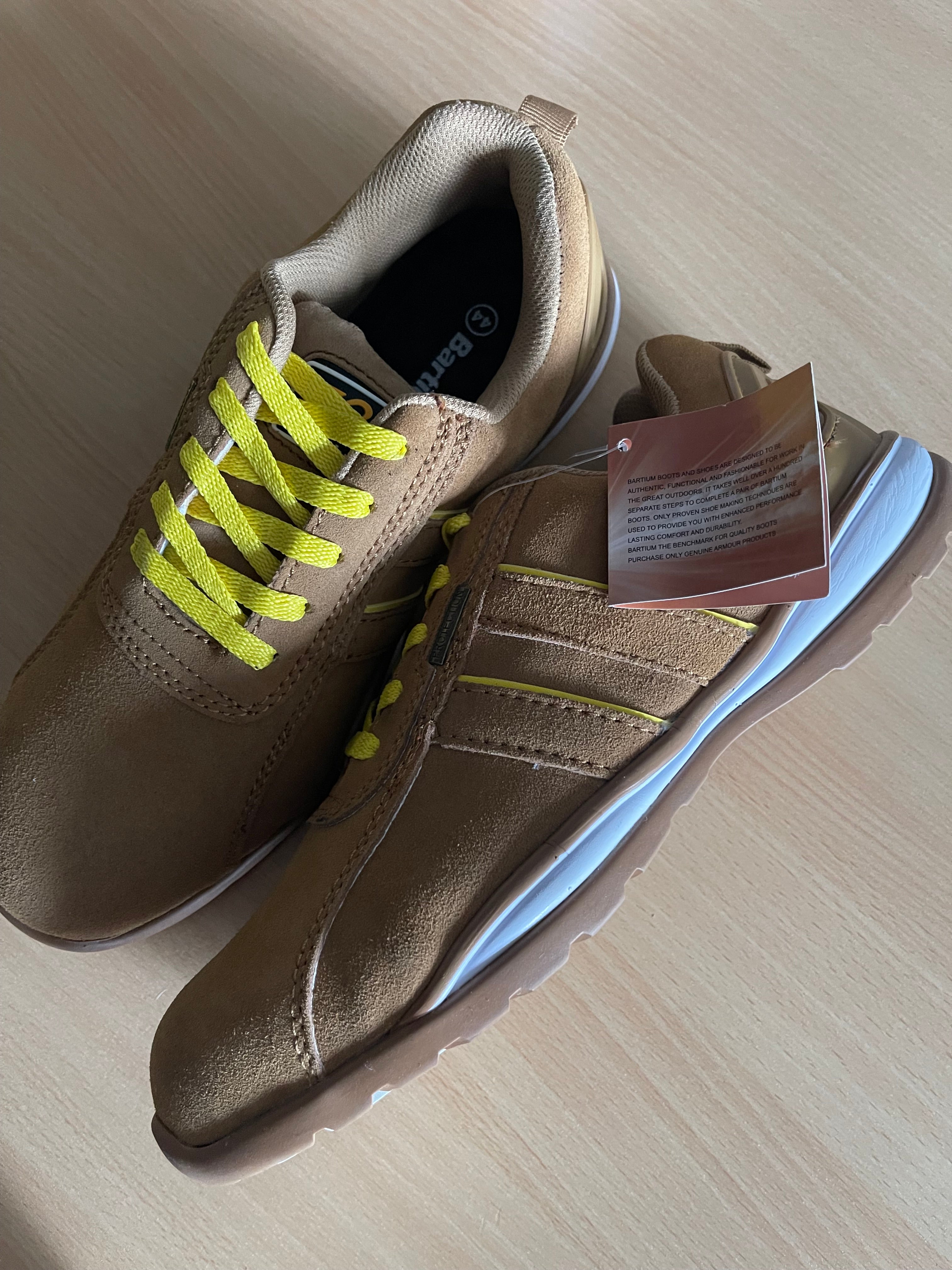 Bantium Safety Work Shoes Brown EU 44 UK 10 New