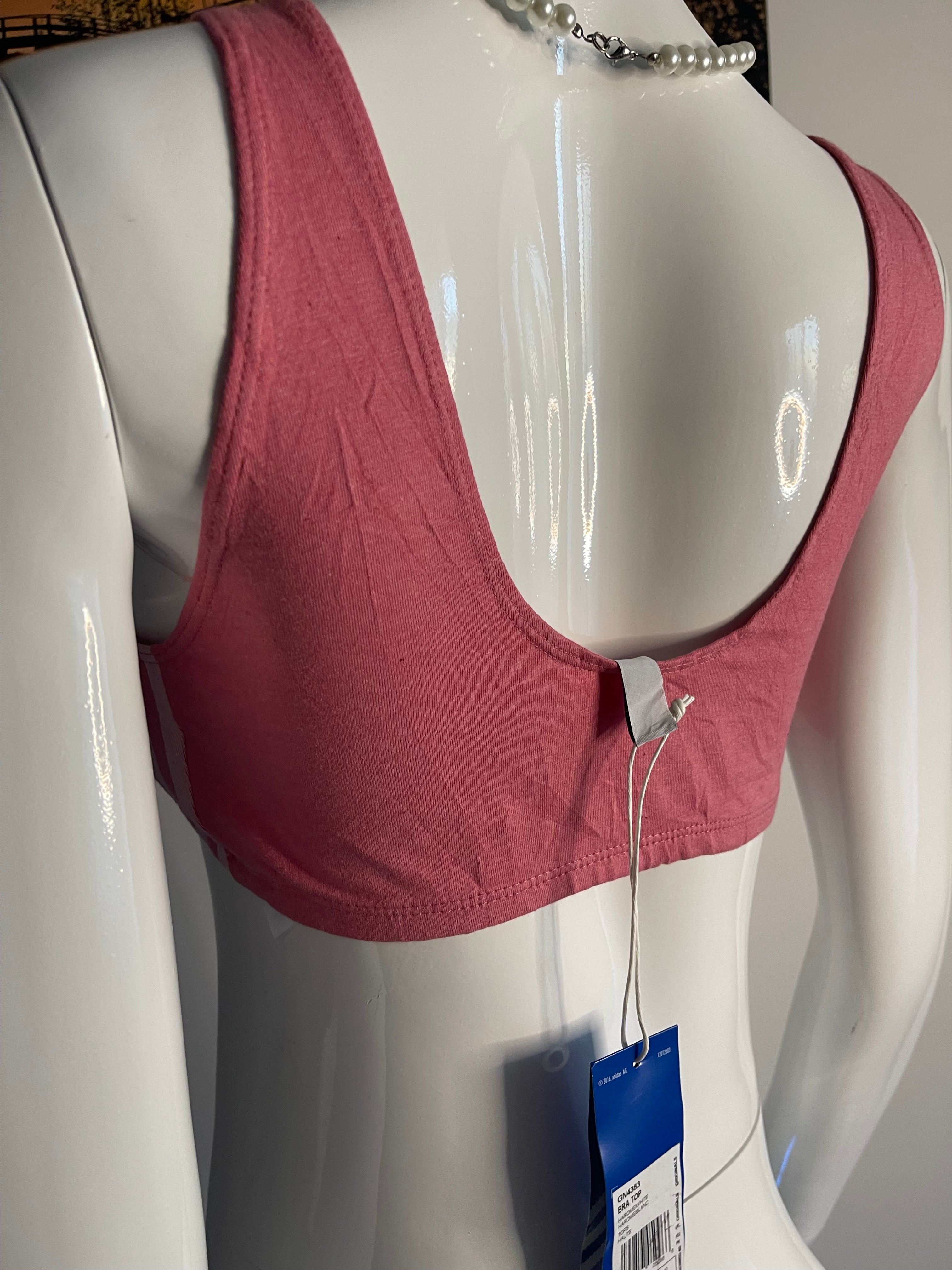 Adidas Originals Women's Bra Top Pink UK 8 New With Tags