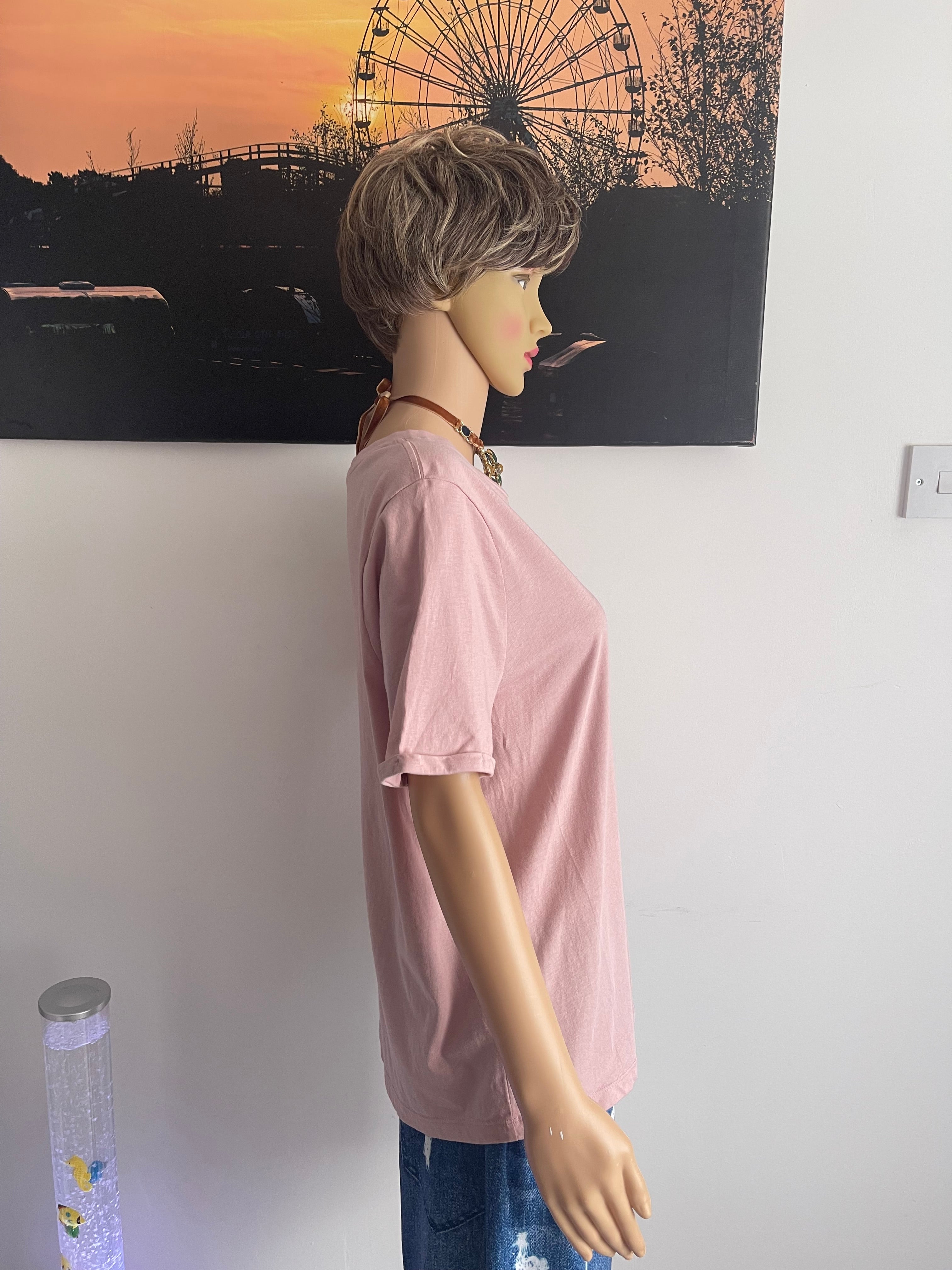 TU Women's Pink T-Shirt Size 18