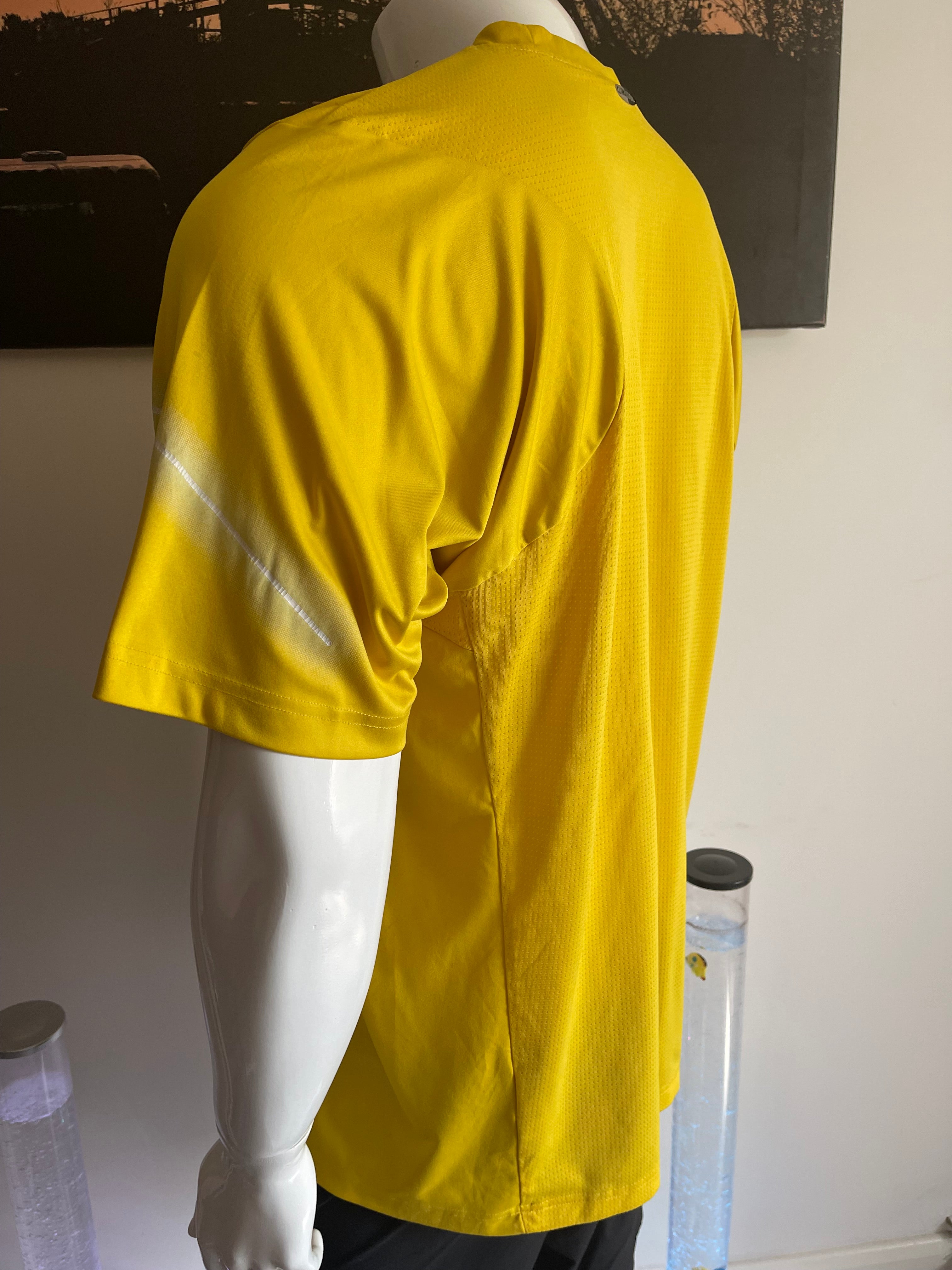 Adidas Yellow Sports T-Shirt XL