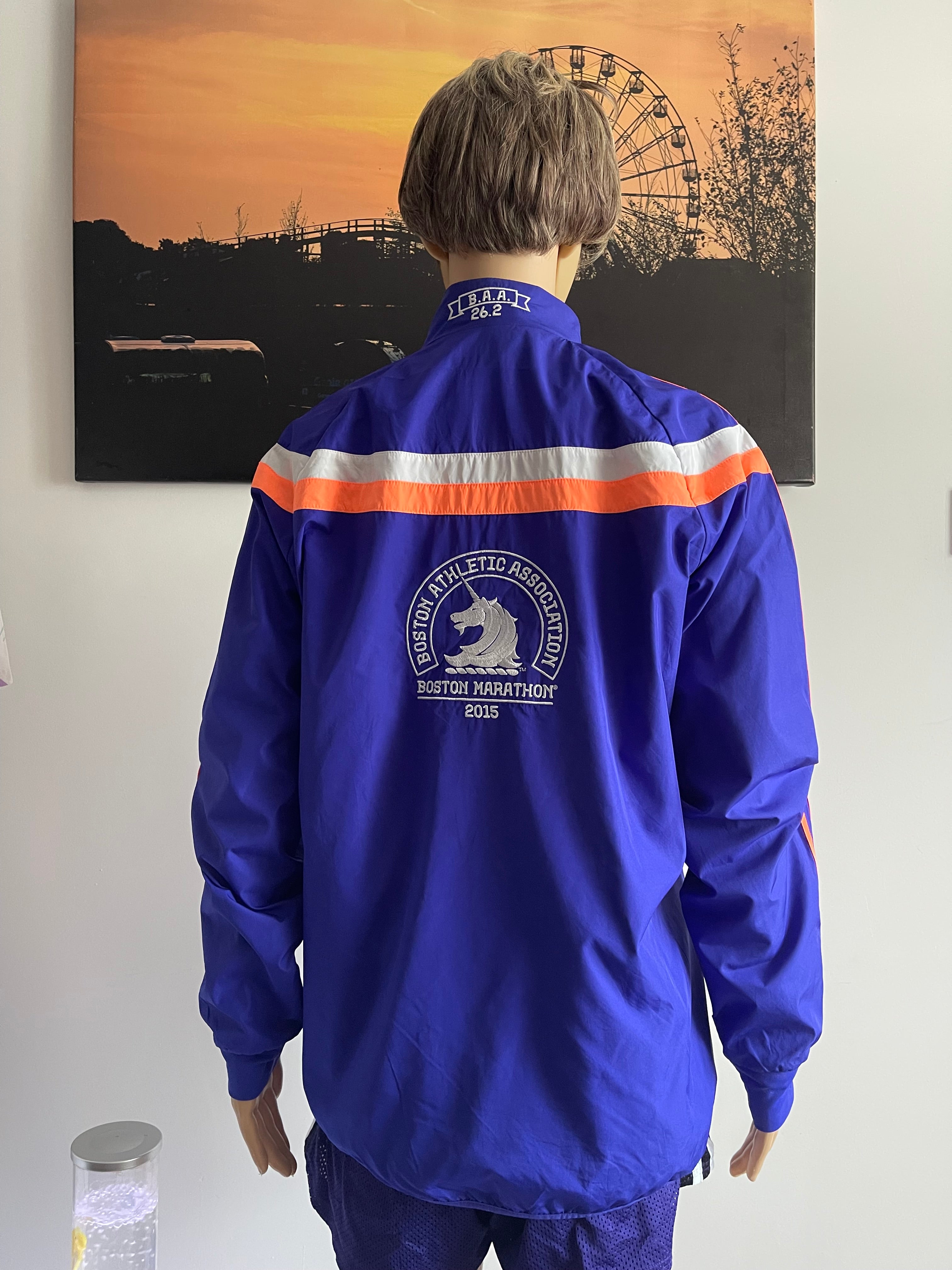 Adidas Women's Running Track Jacket Blue UK 18 XL