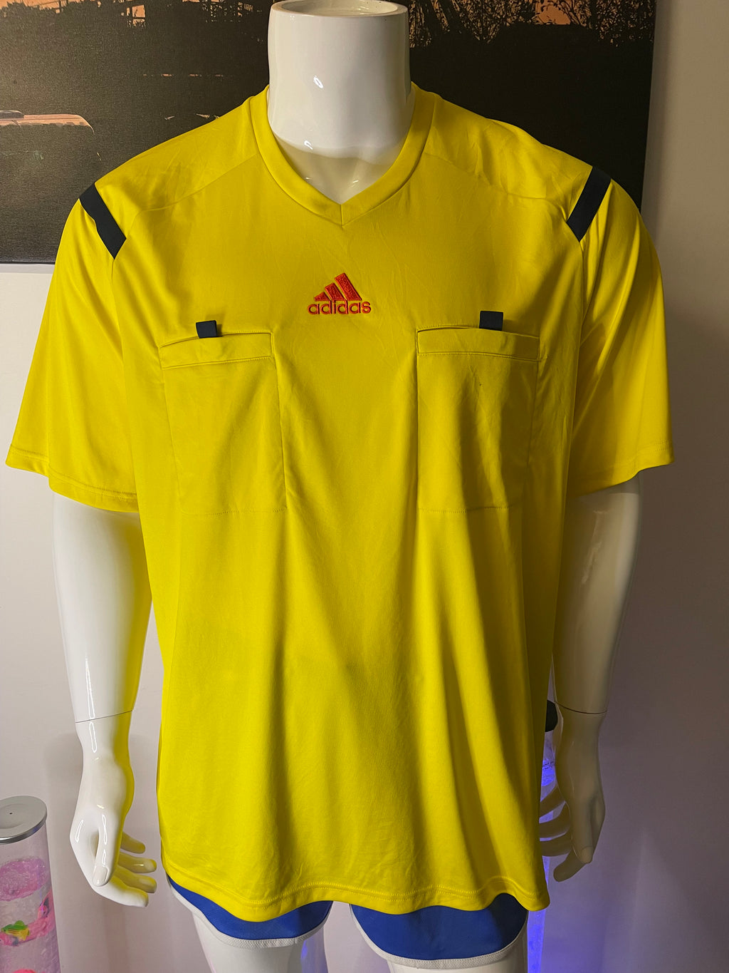 Adidas Referee Shirt Yellow Size 2XL – Excellent Condition