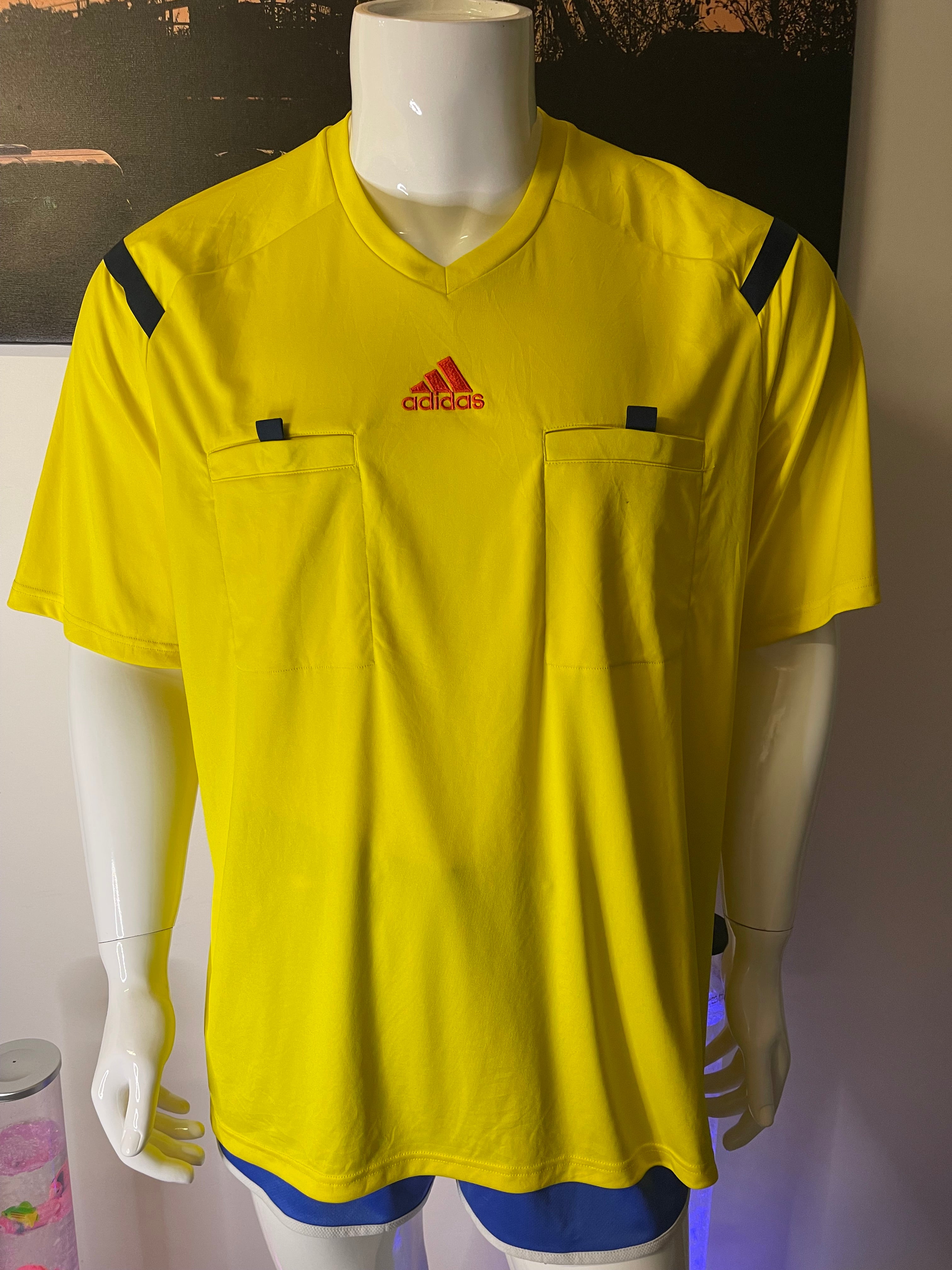 Adidas Referee Shirt Yellow Size 2XL – Excellent Condition