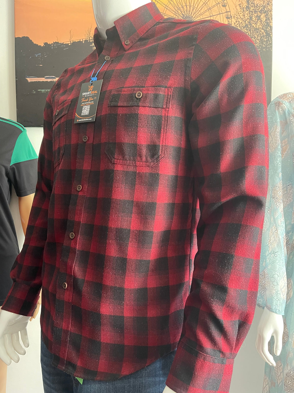 Plectrum by Ben Sherman Men’s Check Shirt Size M