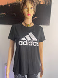 Adidas Golf Logo T-Shirt Black Women M