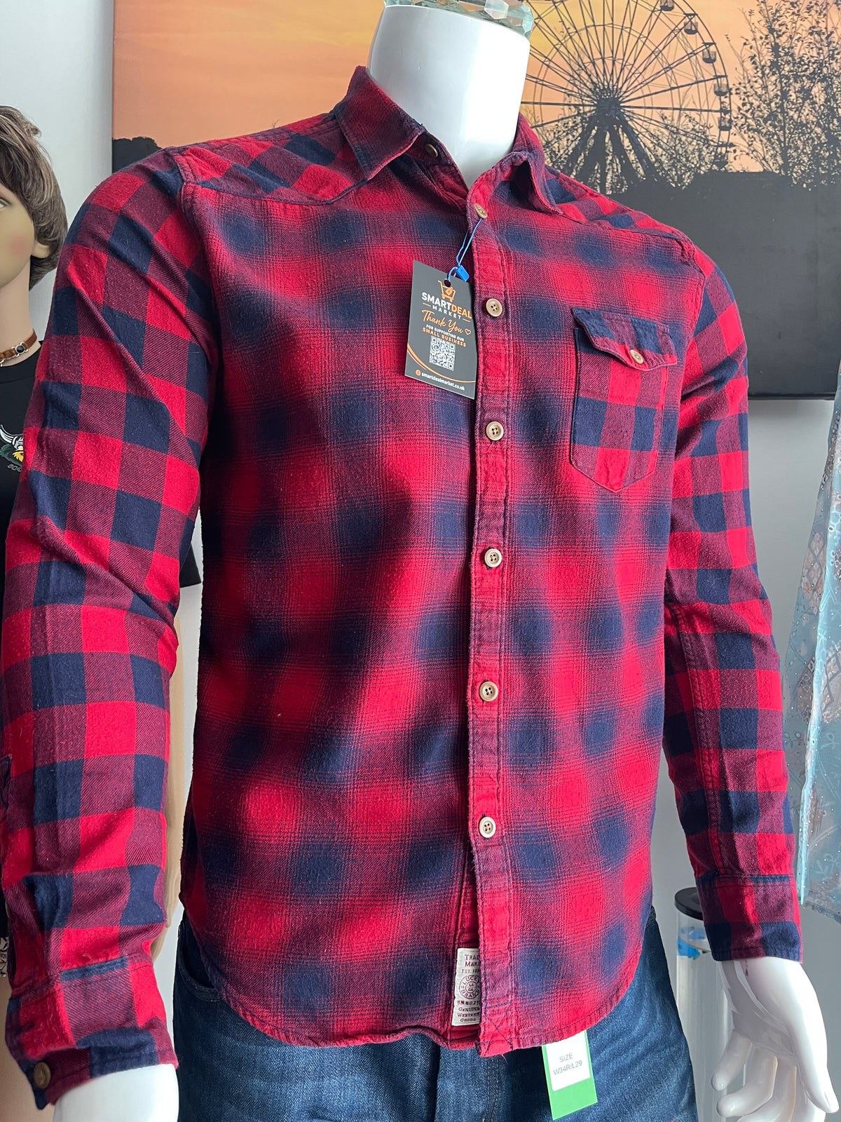 Lucky Brand Men’s Checked Shirt Size M
