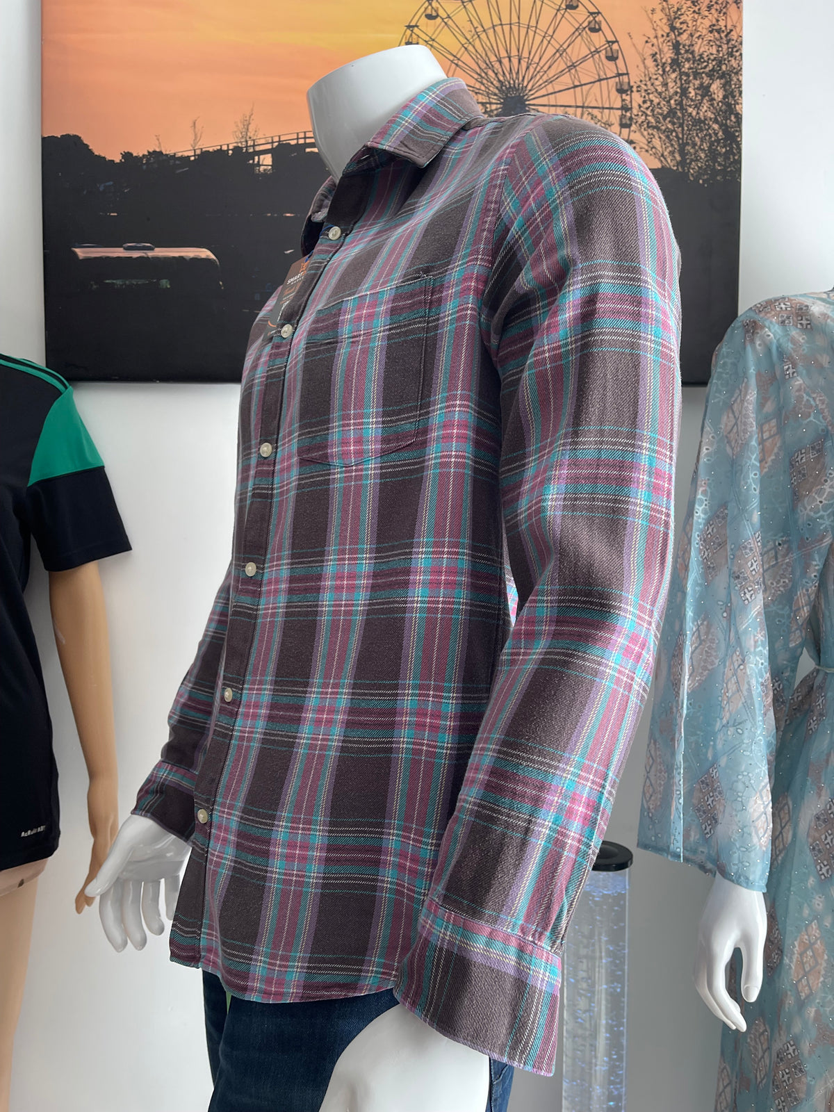 H&M L.O.G.G. Men’s Check Shirt Size M