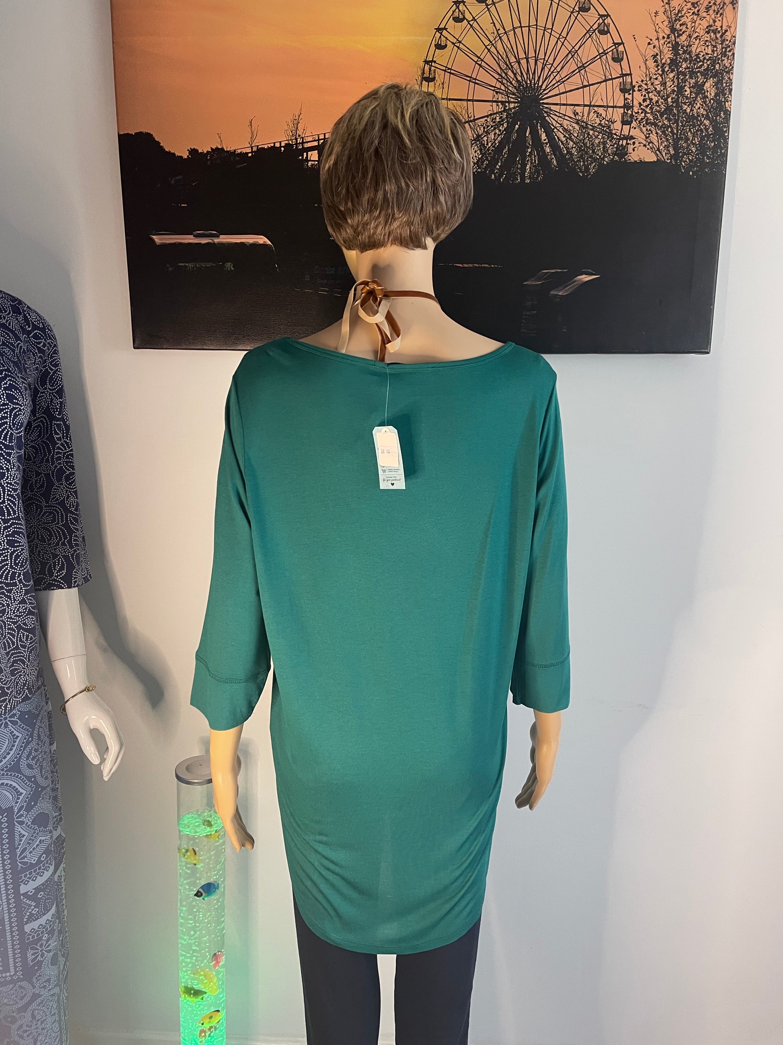 George Emerald Green Long Sleeve Top Size M