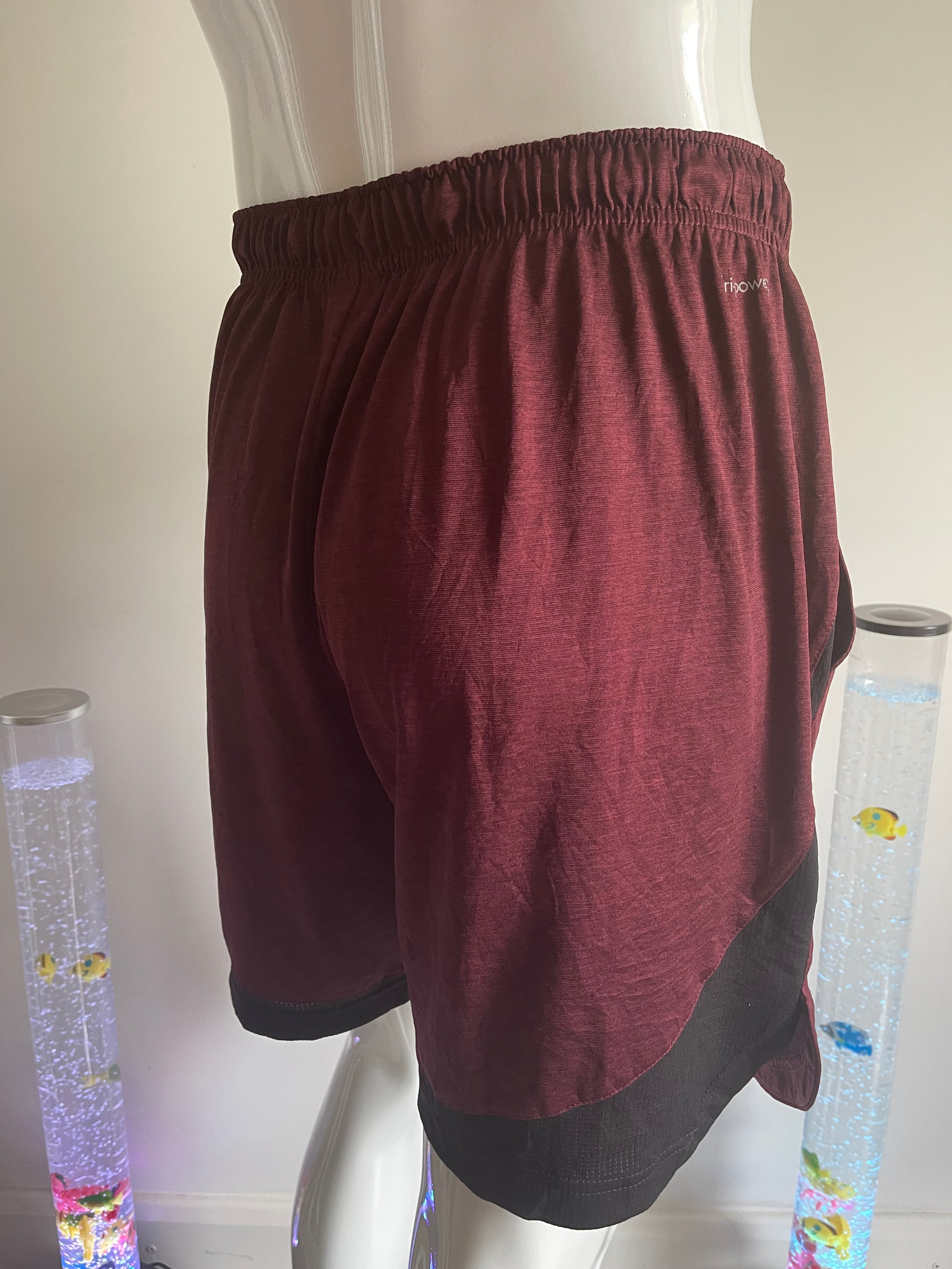 Russell Athletic FreshForce Men's Performance Shorts Burgundy Size L