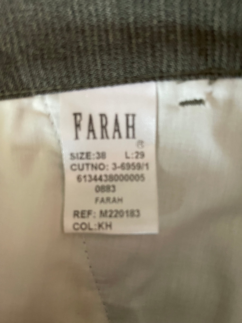 Farah Men's Smart Trousers Brown W38 L29