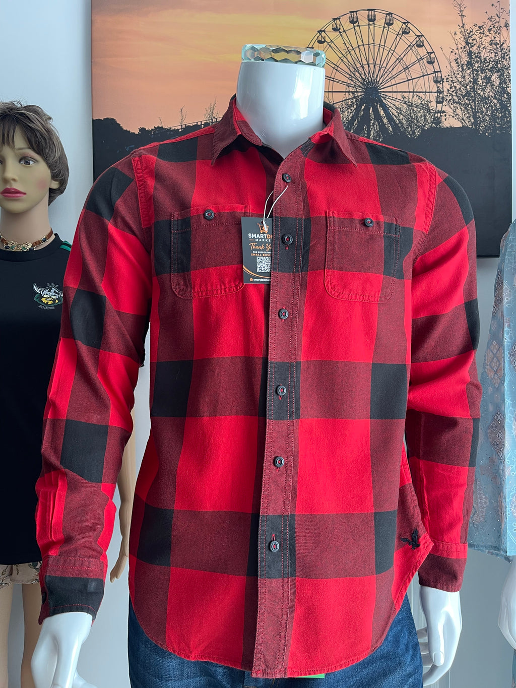 American Eagle Men’s Checked Shirt Size M