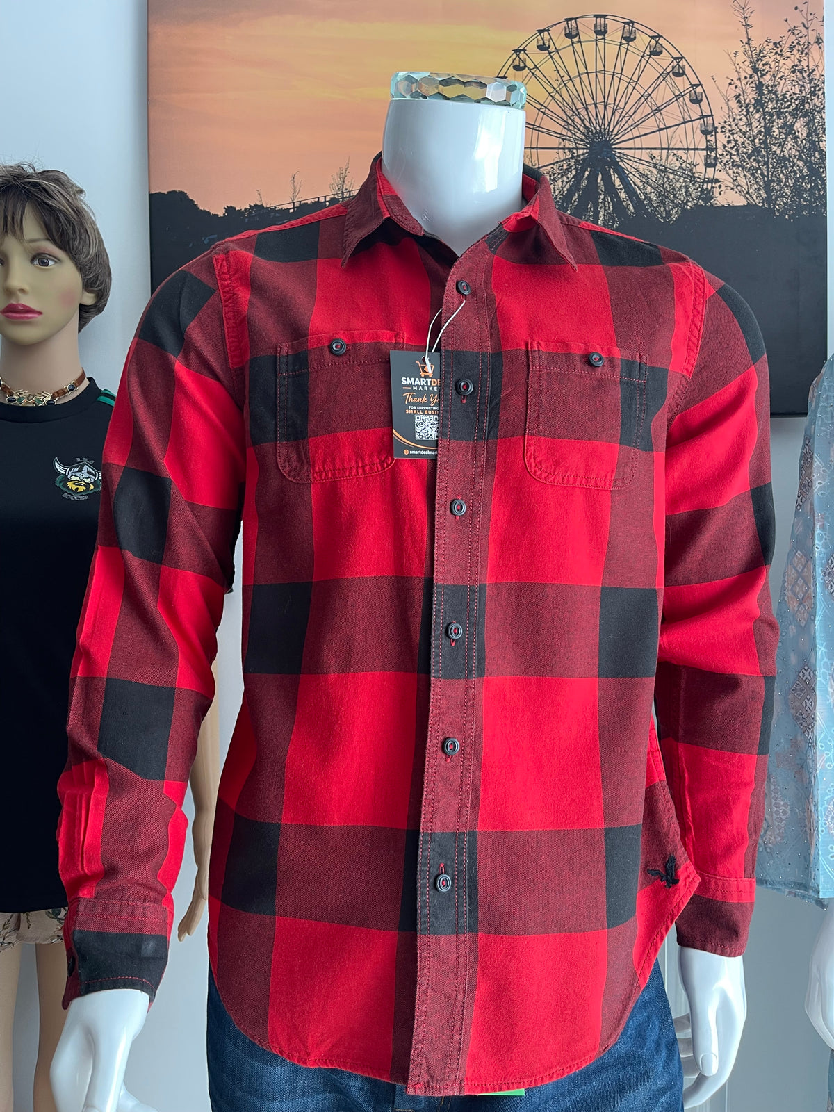 American Eagle Men’s Checked Shirt Size M