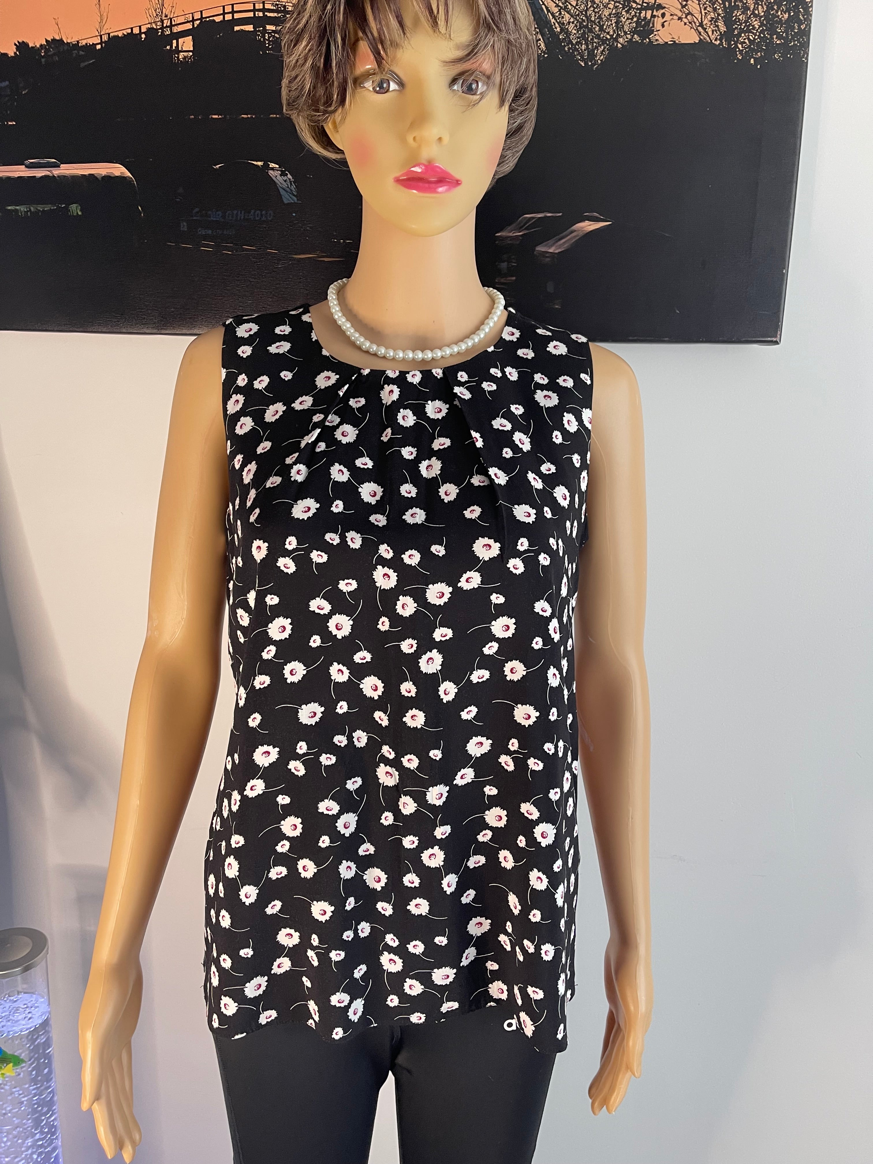 🌸 K&D London Floral Sleeveless Blouse Size UK 14 🌸 NEW With Tags