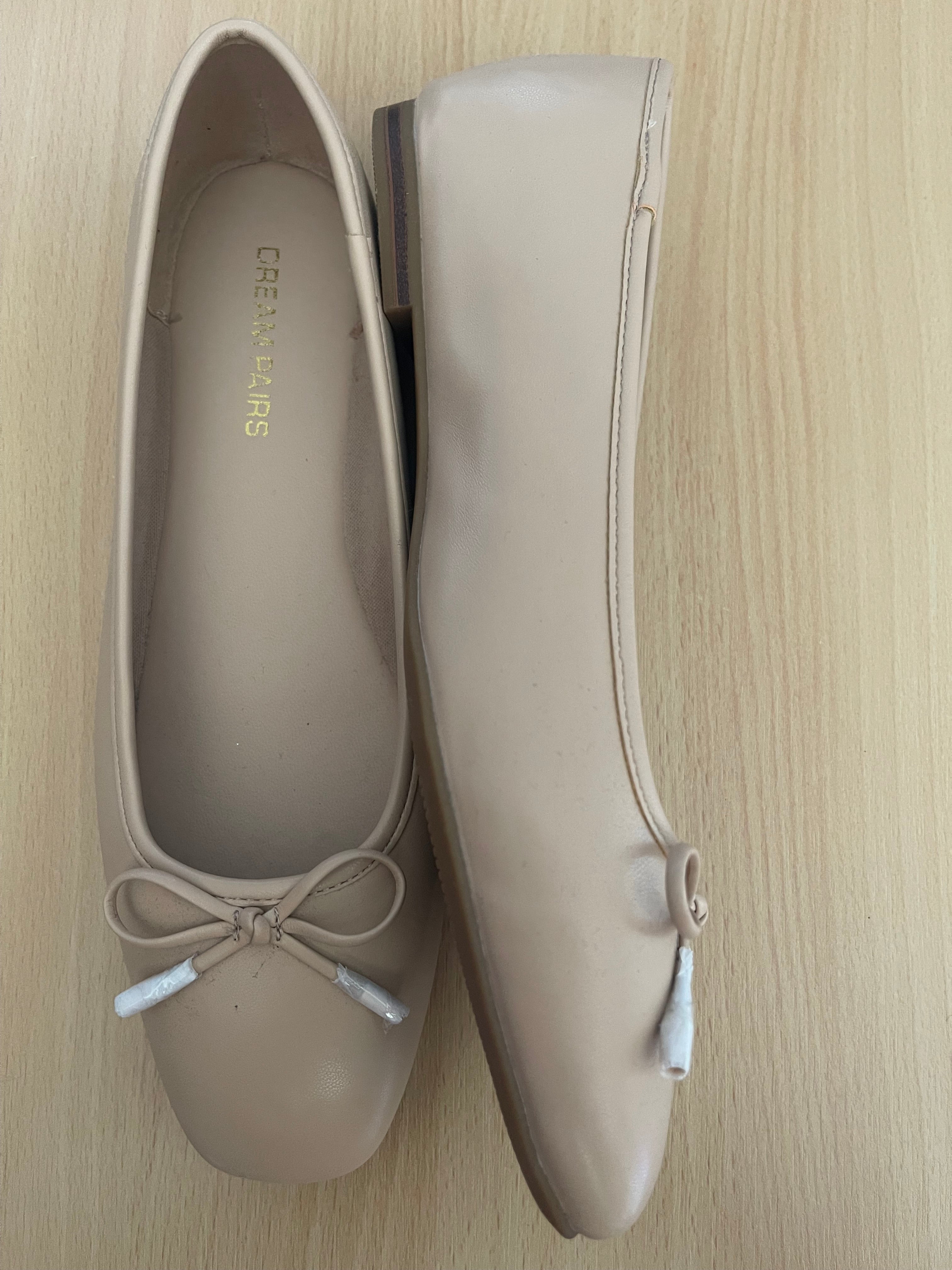 Cream Pairs Women's Beige Ballet Flats – UK 10