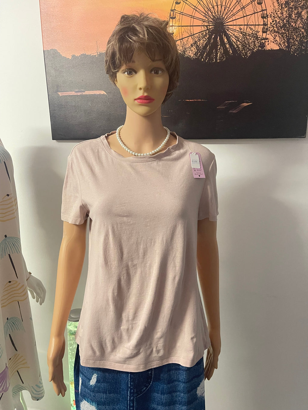 Primark Women's T-Shirt Pink Size M