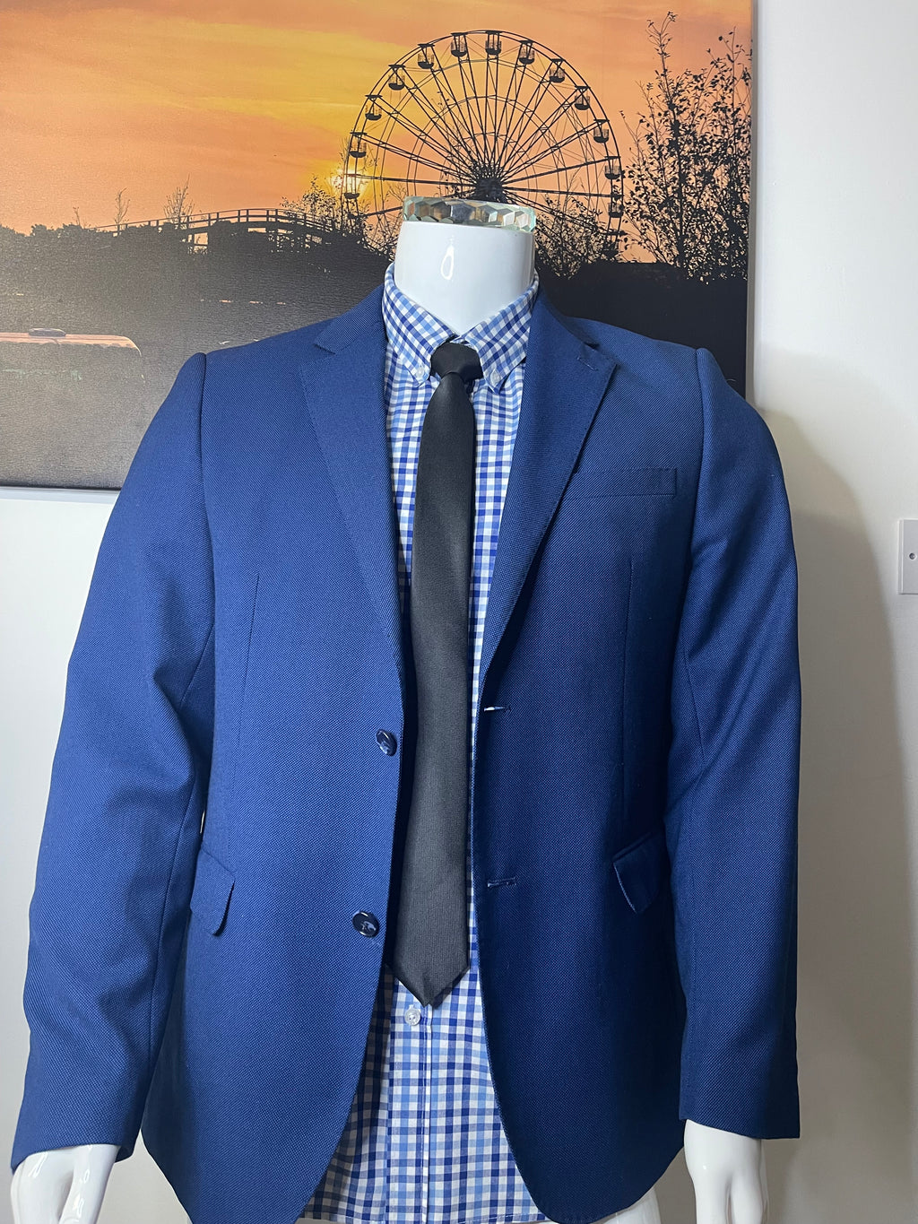 EMPORIO Men's Blue Blazer Jacket Size 52 EU / UK 42R XL Smart Formal