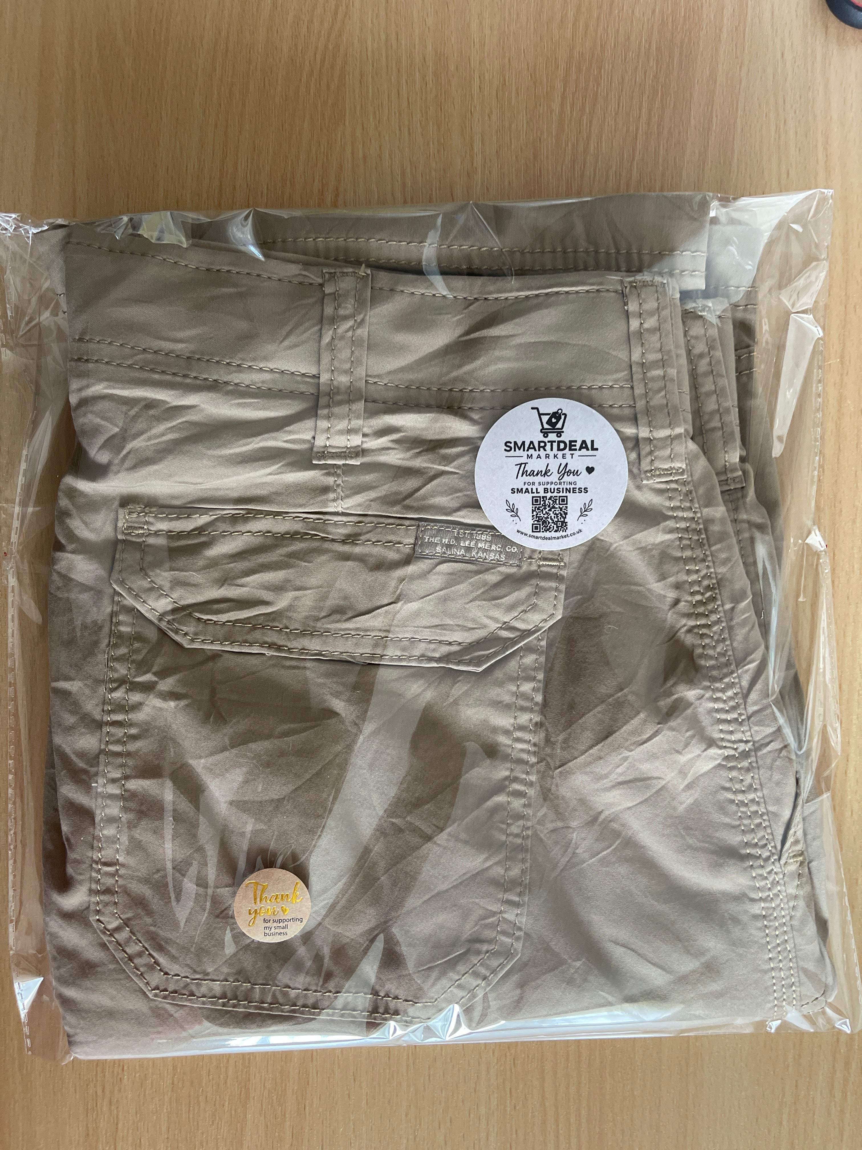 Lee Extreme Motion Men’s Cargo Shorts W34 Beige