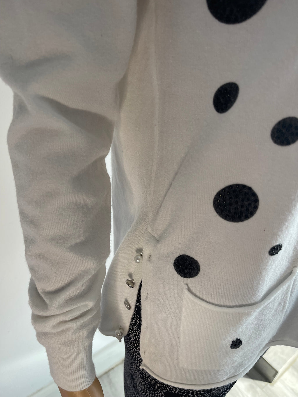 🤍 Lazy Girl Polka Dot Jumper L/XL 🤍 Cozy Women’s Sweater
