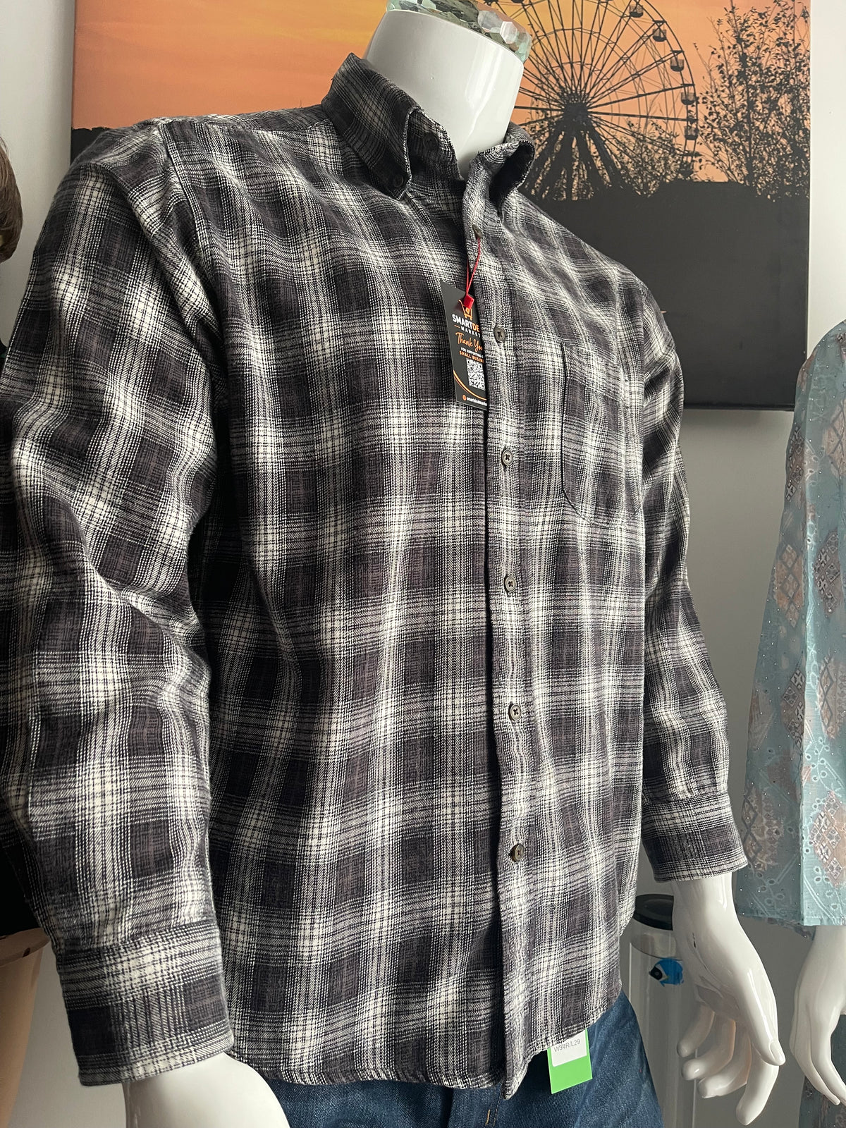 St John’s Bay Checked Cotton Shirt Size M