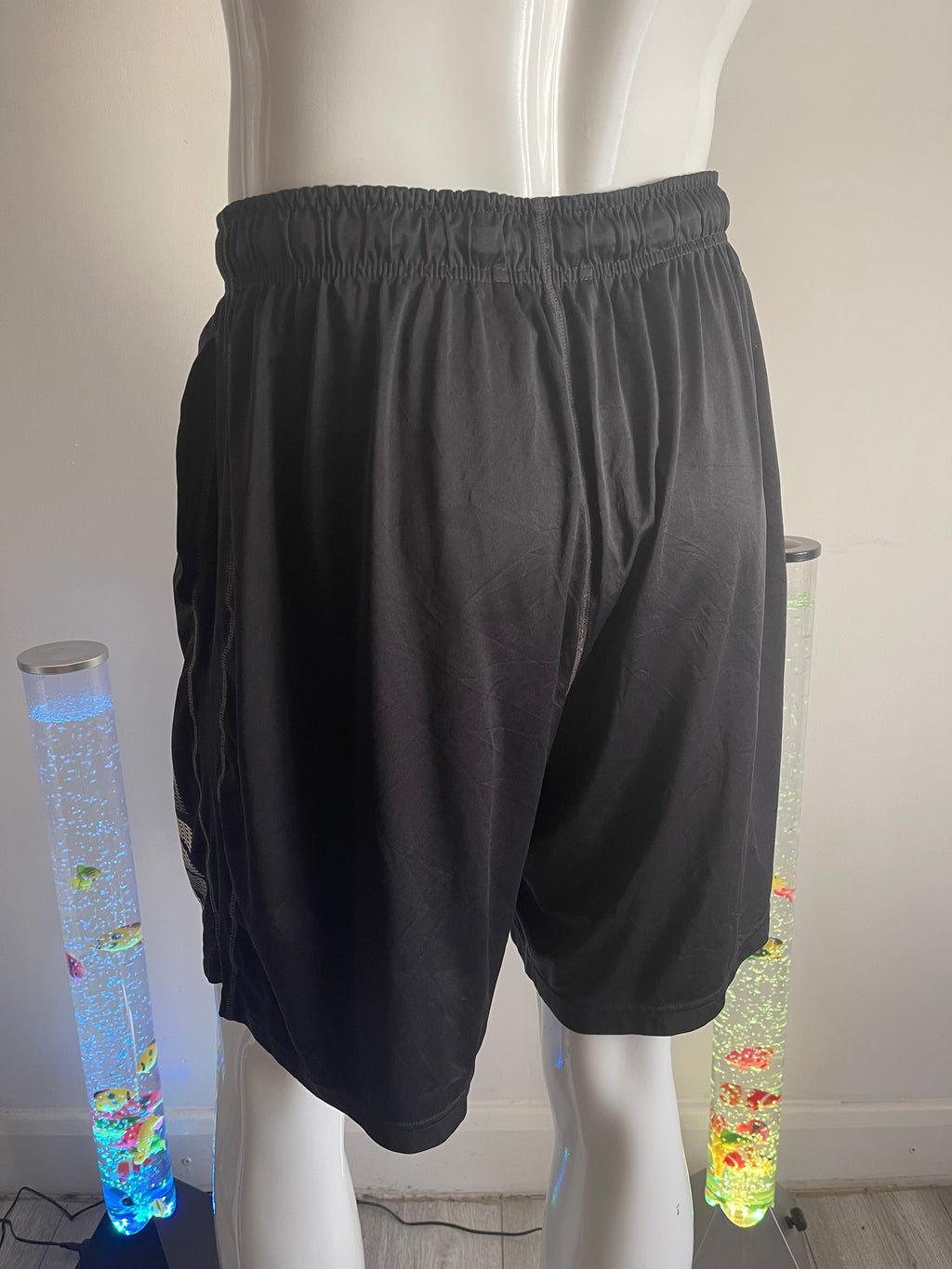 Nike Men's Black Sports Shorts with Pockets – Size L
