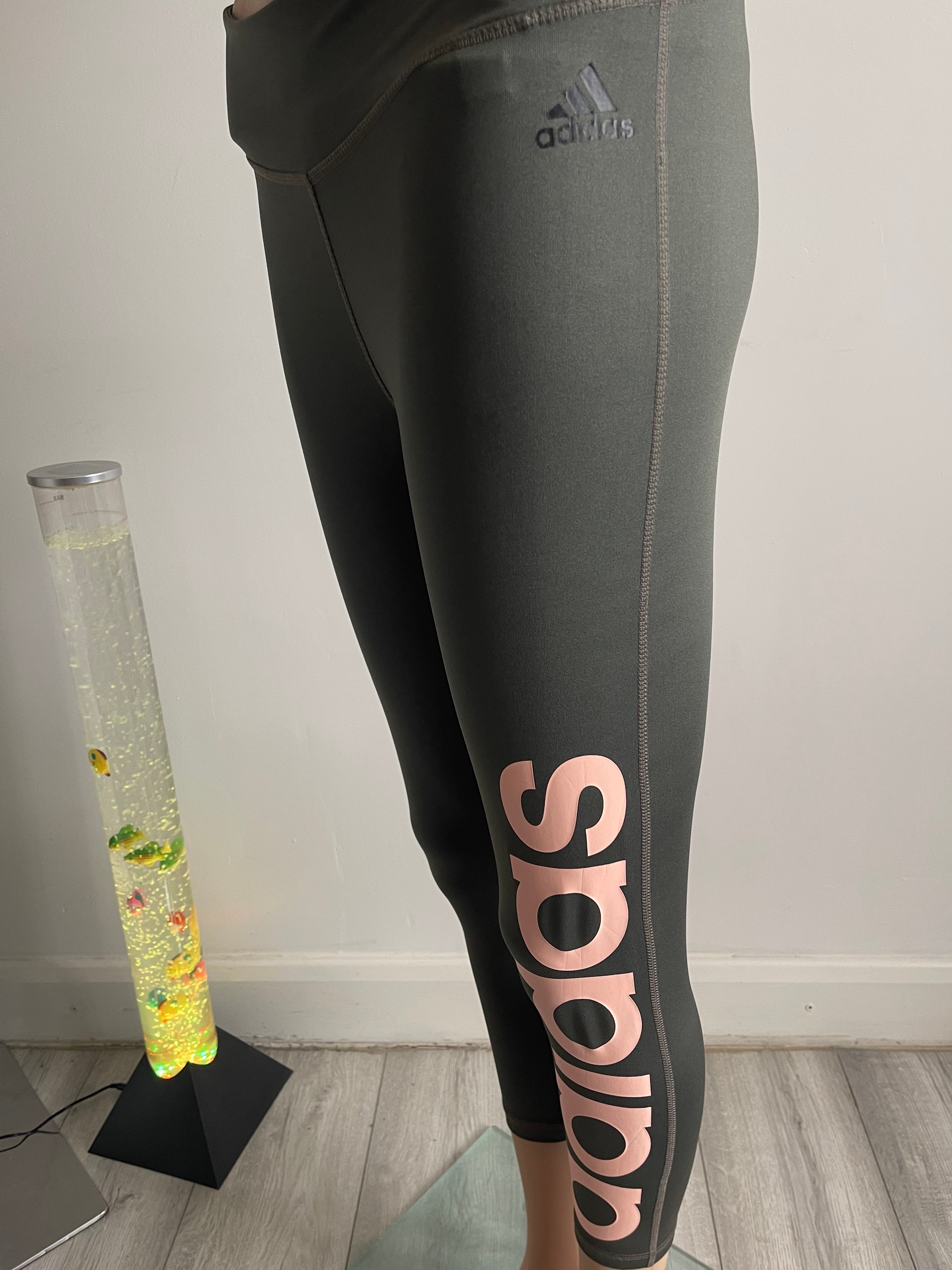 Adidas Climalite Women's Khaki Leggings – Size S