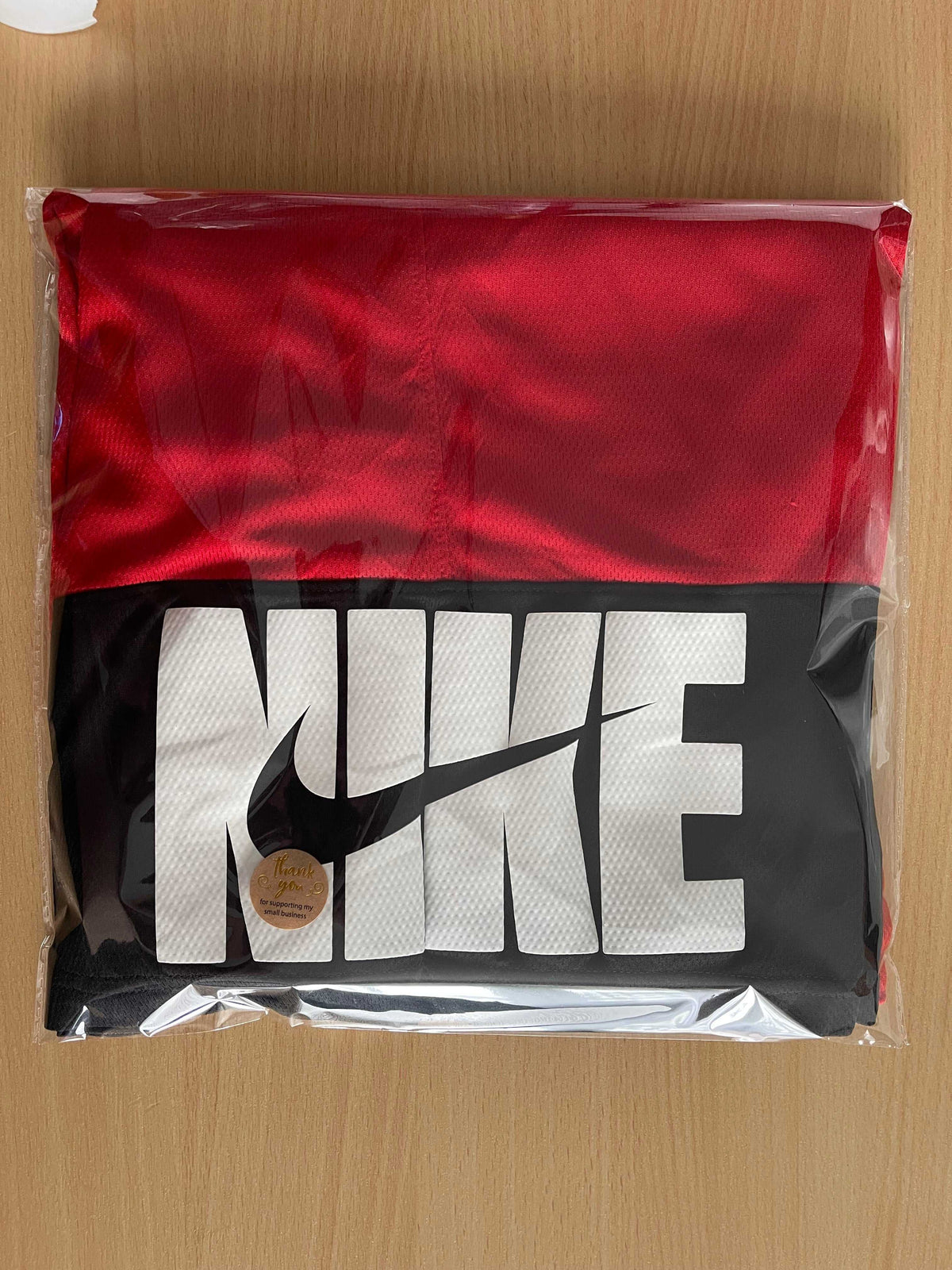 Nike Men's Red Sports Shorts with Pockets – Size M
