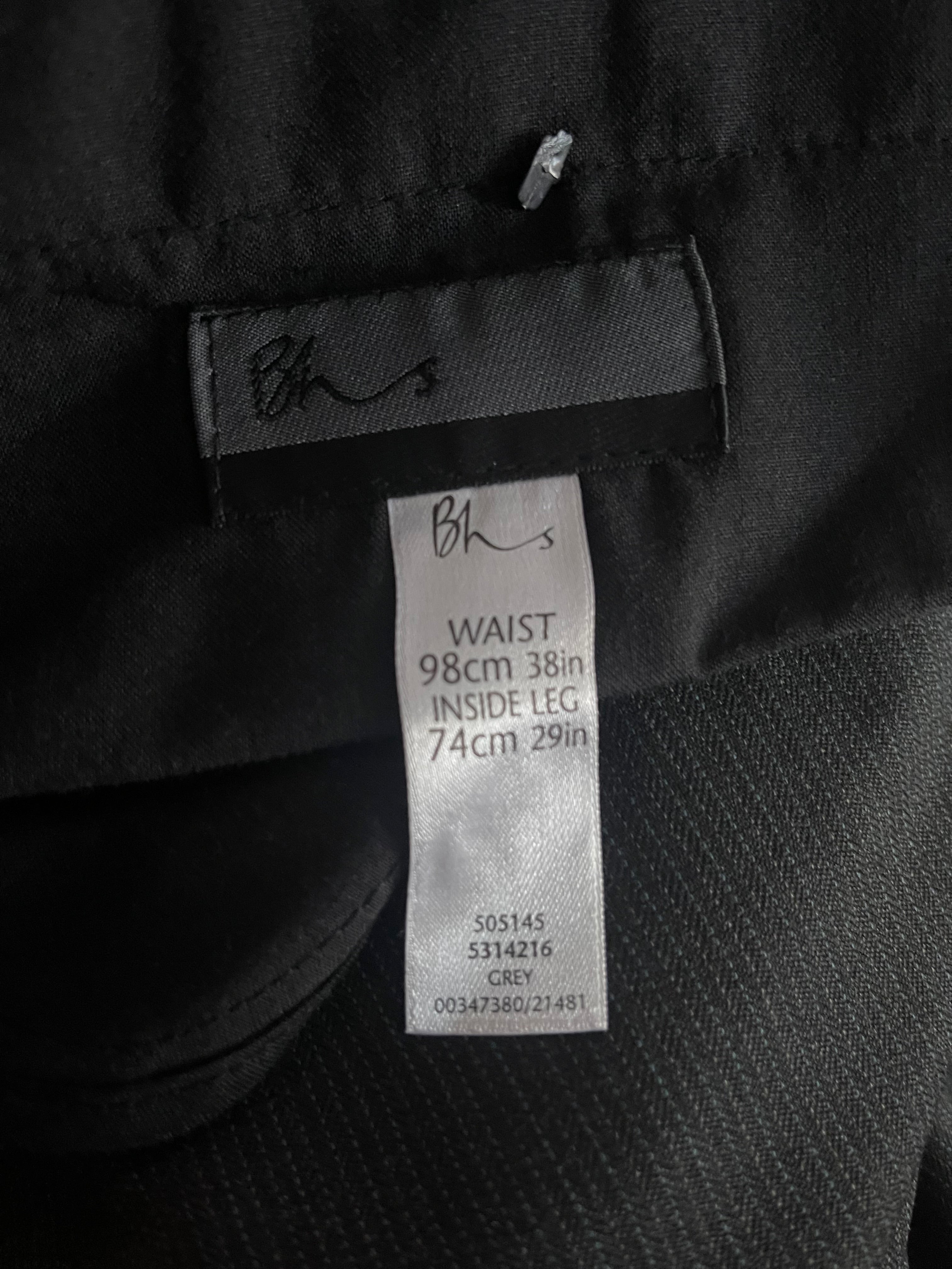 Bhs Contemporary Men's Grey Formal Trousers W38 L29 BNWT