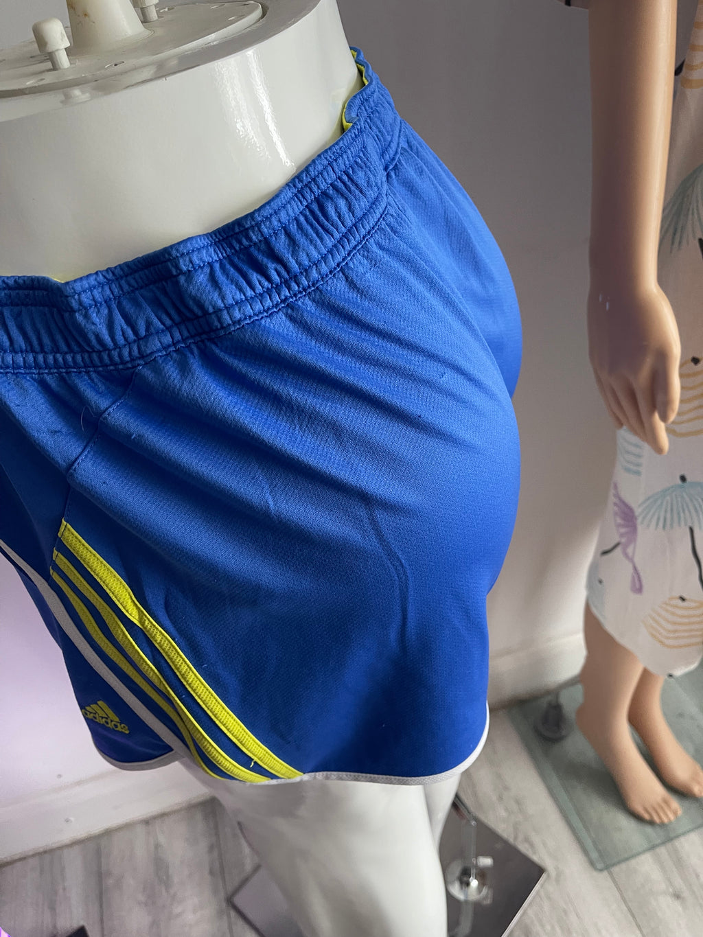 Adidas Women's Running Shorts Blue UK 12-14