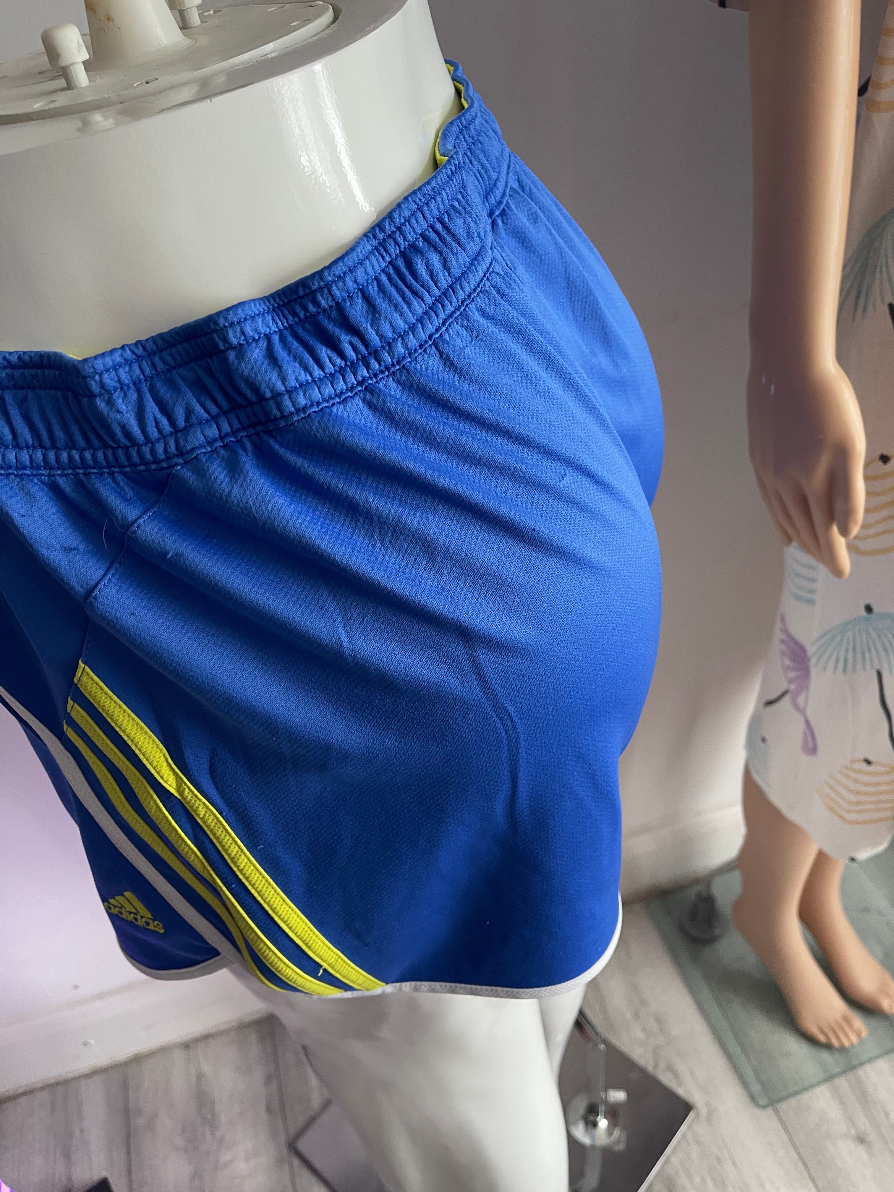Adidas Women's Running Shorts Blue UK 12-14
