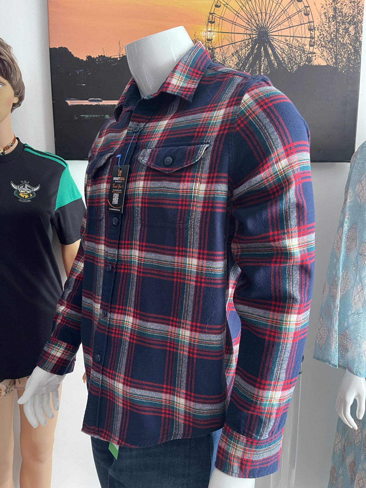 American Eagle Men’s Check Long Sleeve Shirt