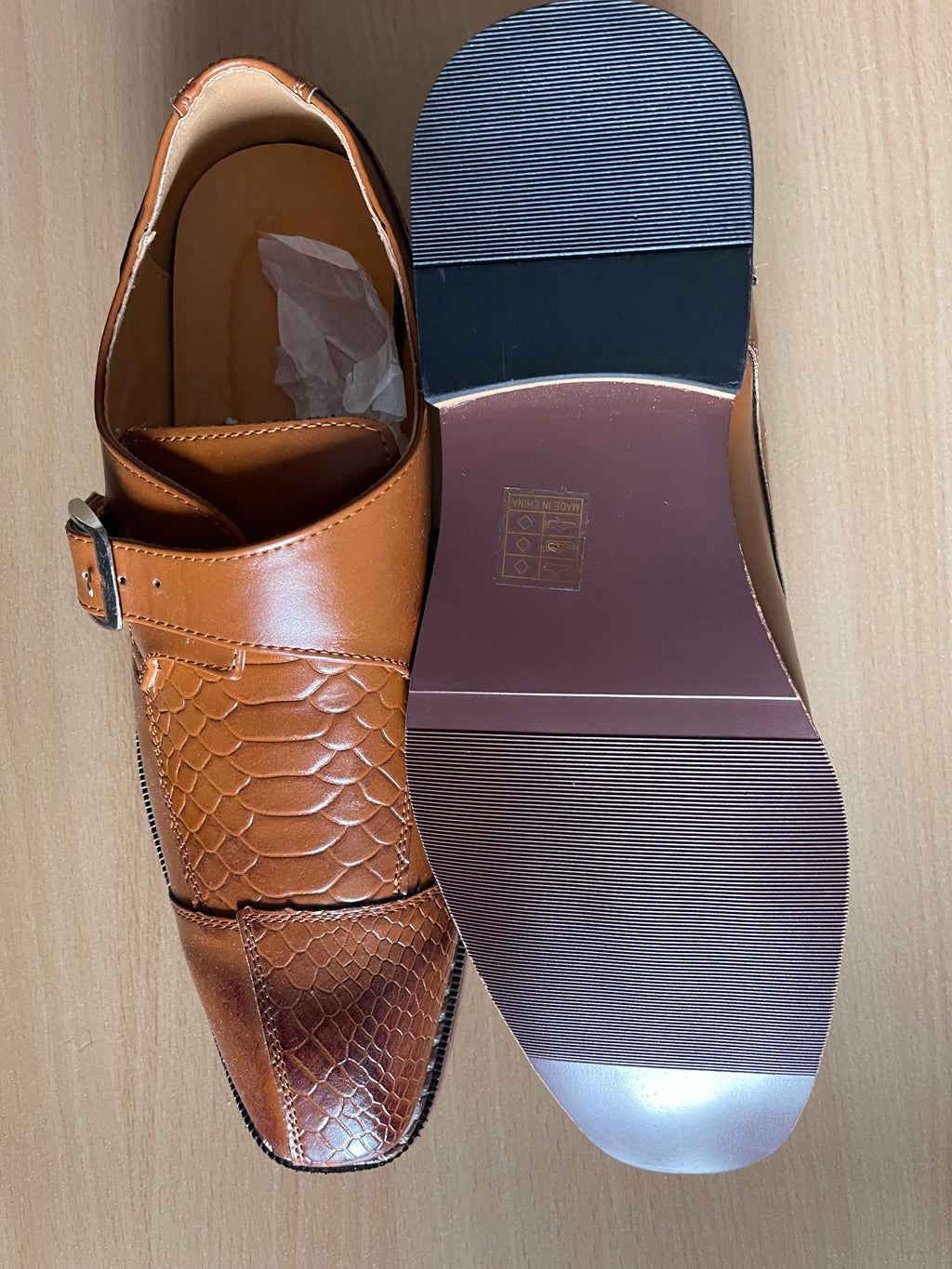 Men’s Brown Monk Strap Shoes UK 7