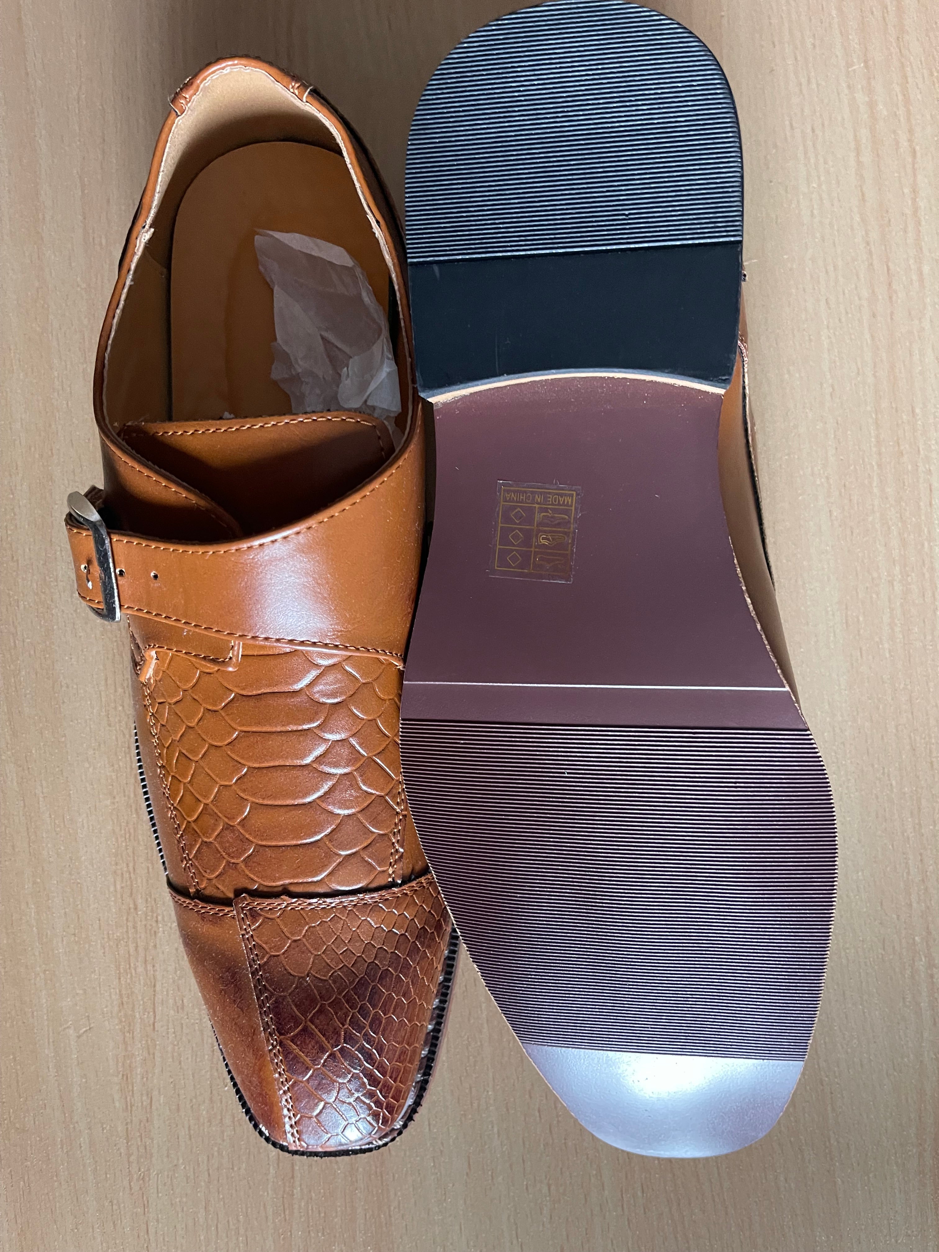 Men’s Brown Monk Strap Shoes UK 7