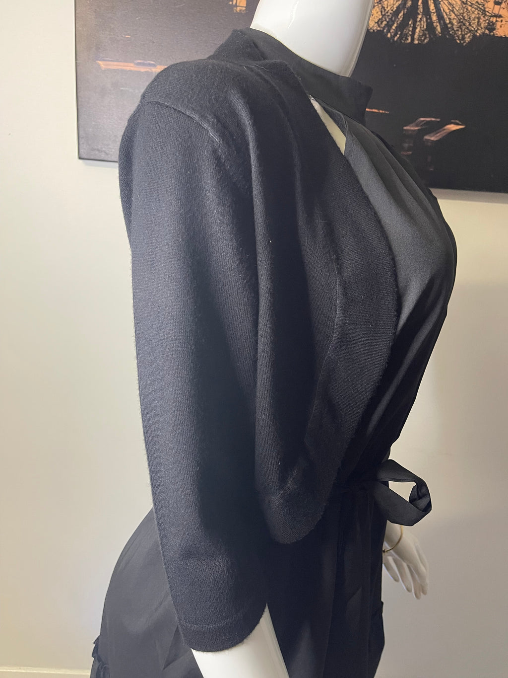 Gerard Black Cropped Bolero Cardigan – Size L