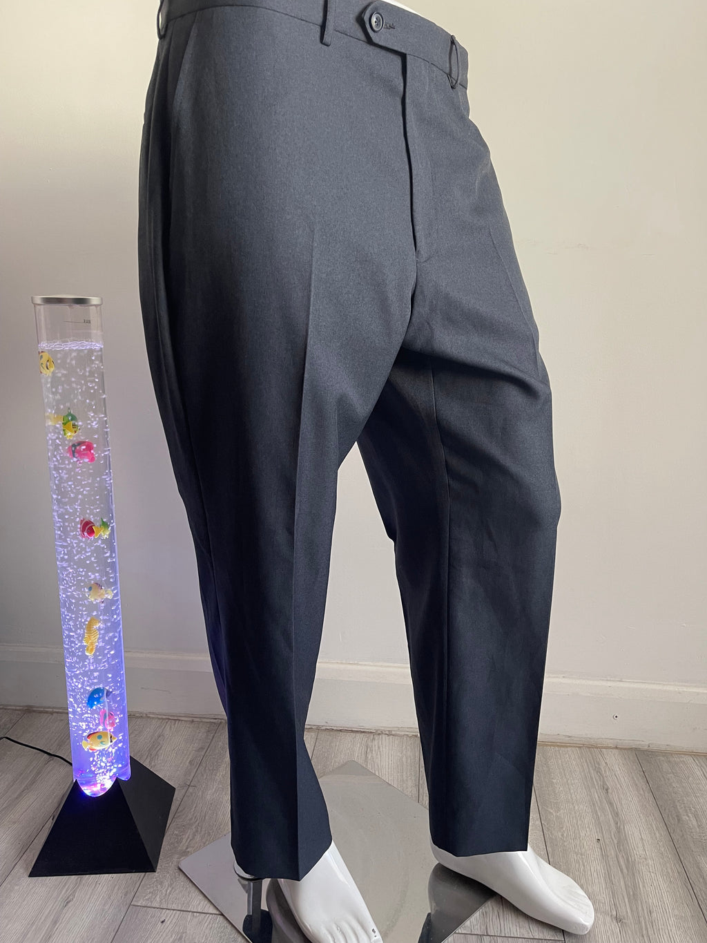 Marks & Spencer Lightweight Tailoring Smart Trousers Indigo W36 L29